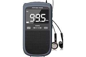 900mAh Rechargeable AM FM Walkman Radio with LCD Screen