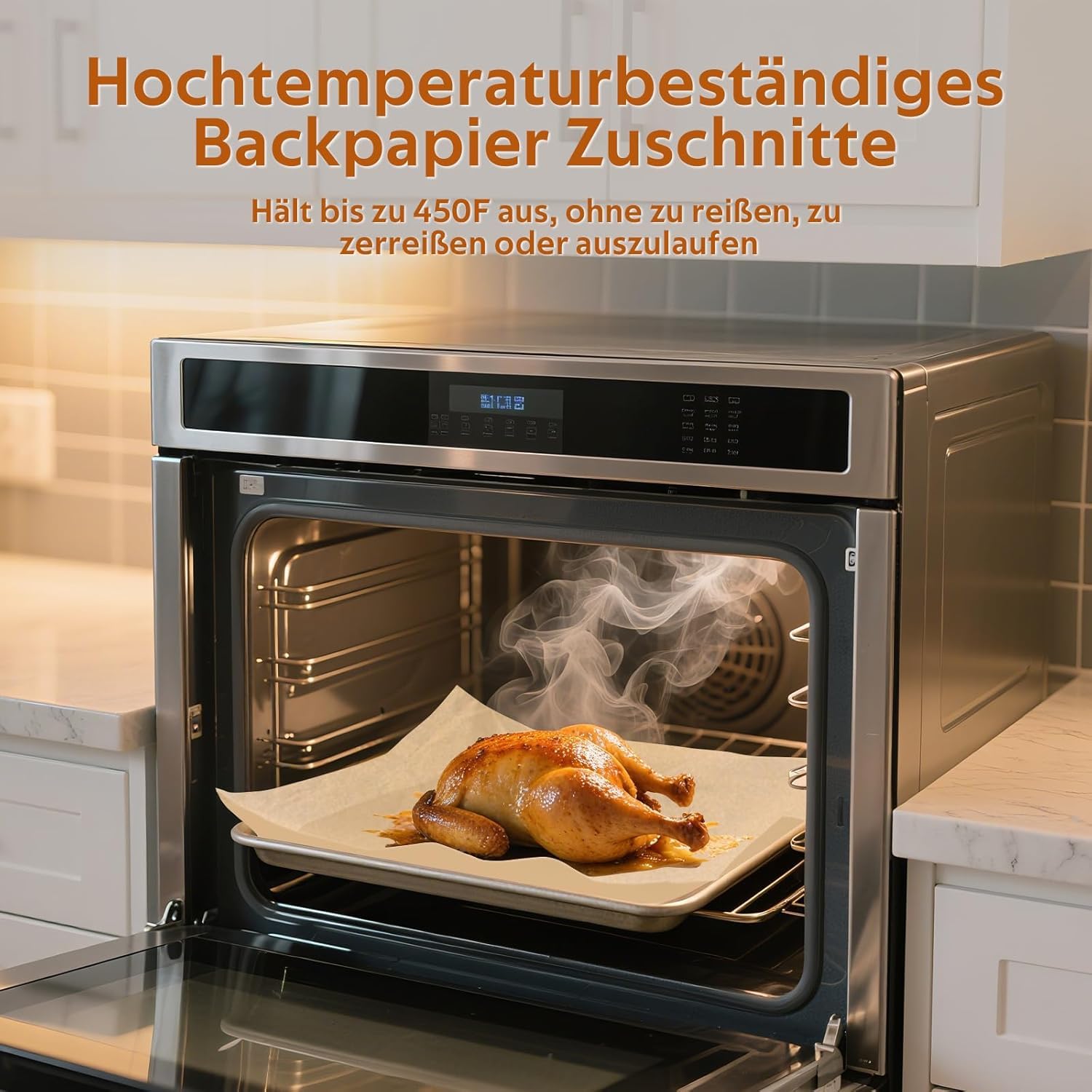 200 Stück Backpapier Set – Ungebleicht, Hitzebeständig Bis 230°C, Für Ofen & Airfryer (2 Größen)