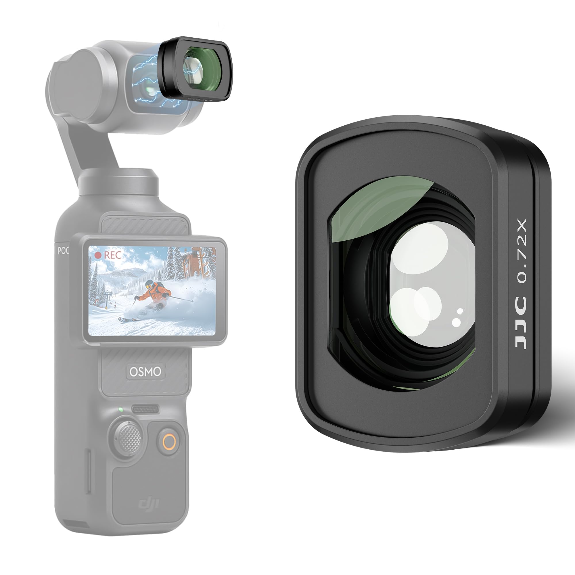 Amazon.com : JJC 0.72x Wide-Angle Lens for DJI Osmo Pocket 3