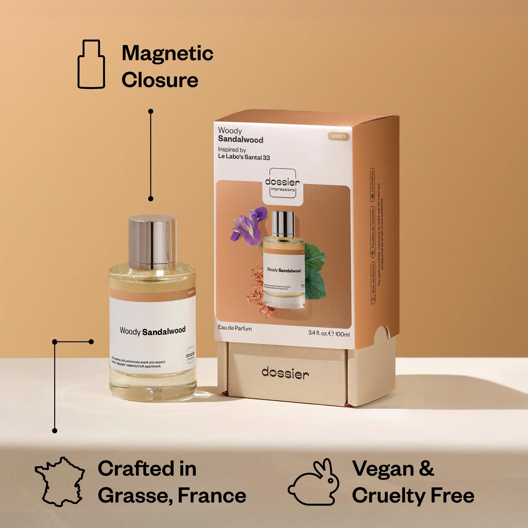 Amazon.com : Dossier - Woody Sandalwood - Eau de Parfum - Inspired