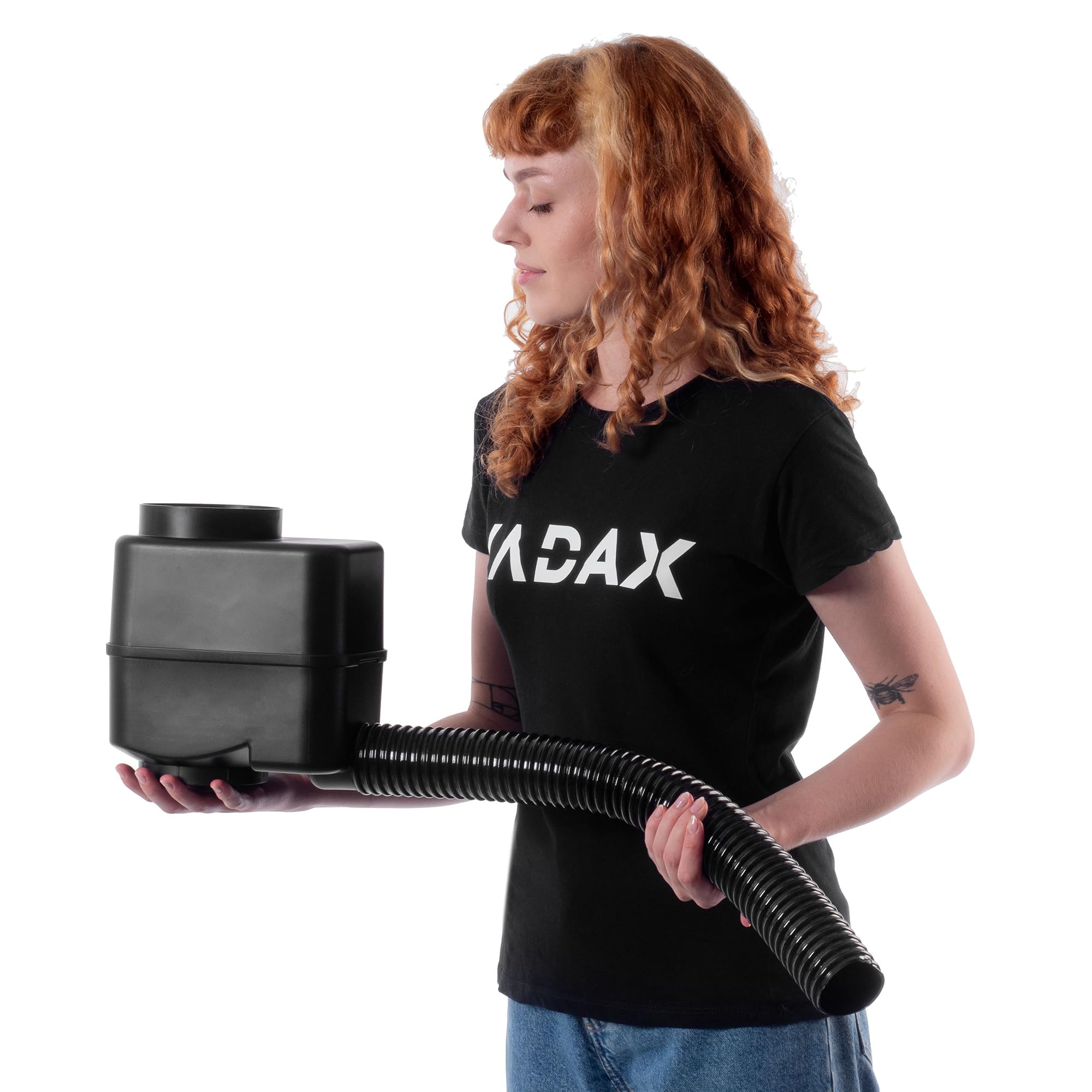 KADAX Collettore di acqua piovana per giardino, contenitore di acqua piovana per montaggio facile e rapido, serbatoio di acqua piovana, ladro di plastica (nero)