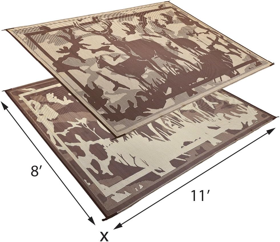 Stylish Camping HC8117 Desert Camo/beige 8'x11' Camo Deer Mat, 1 Pack