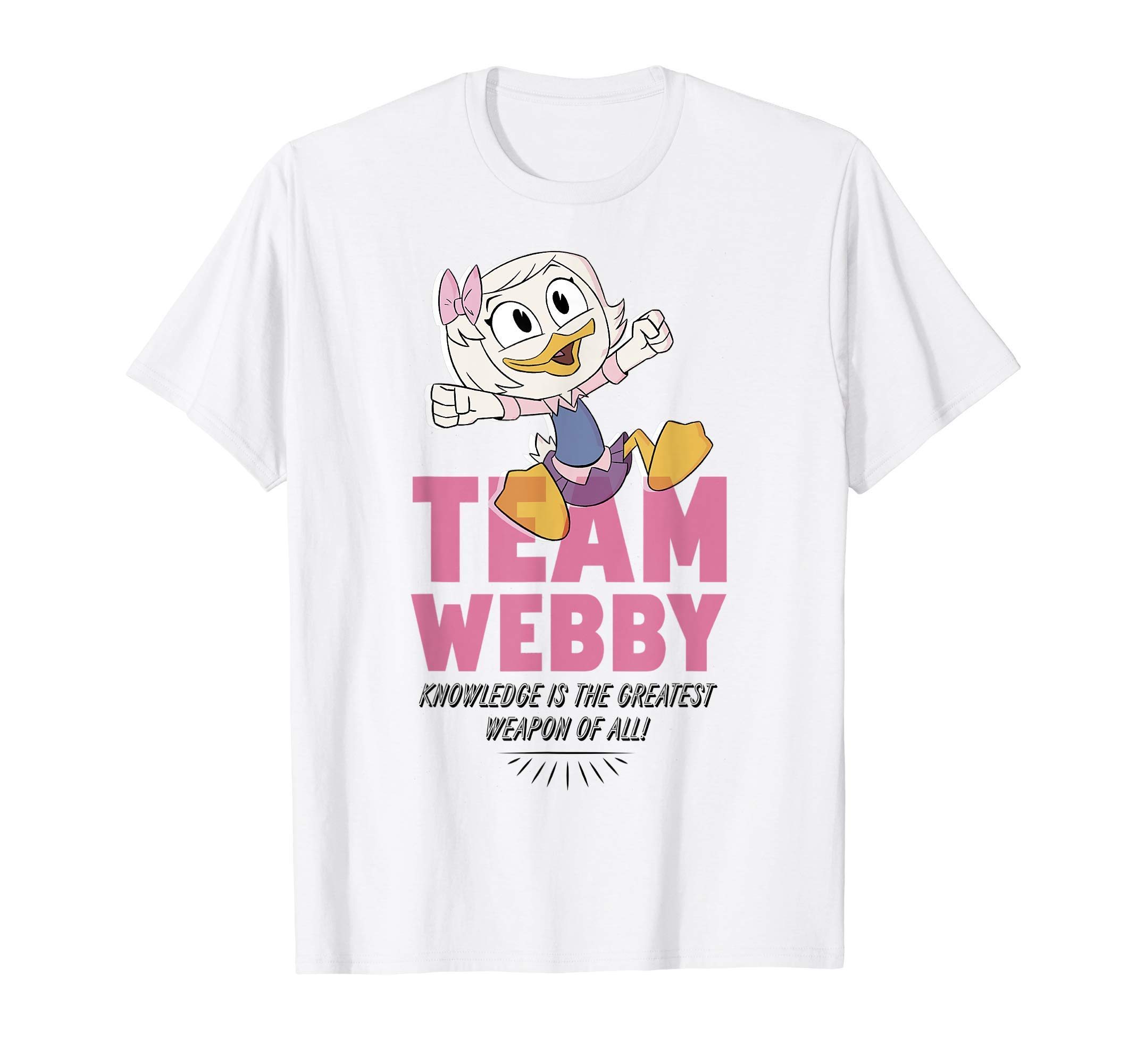 DisneyDuckTales Team Webby Knowledge Is The Greatest Weapon T-ShirtOEKO-TEX STANDARD 100