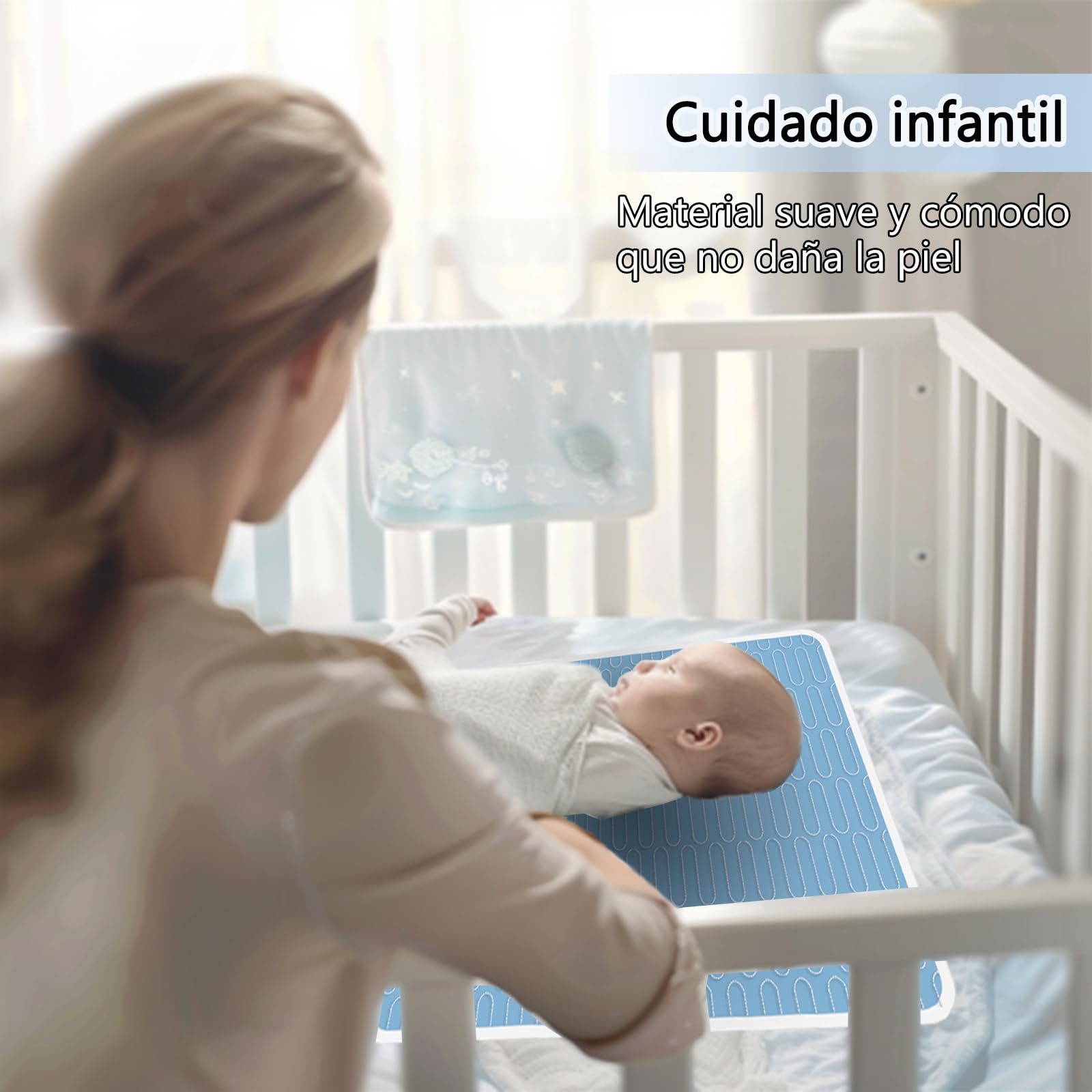 4 colchones para incontinencia - 85 X 130cm, colchones Impermeables Lavables y Reutilizables, Almohadillas para orinar para Adultos, niños, Ancianos y Mascotas