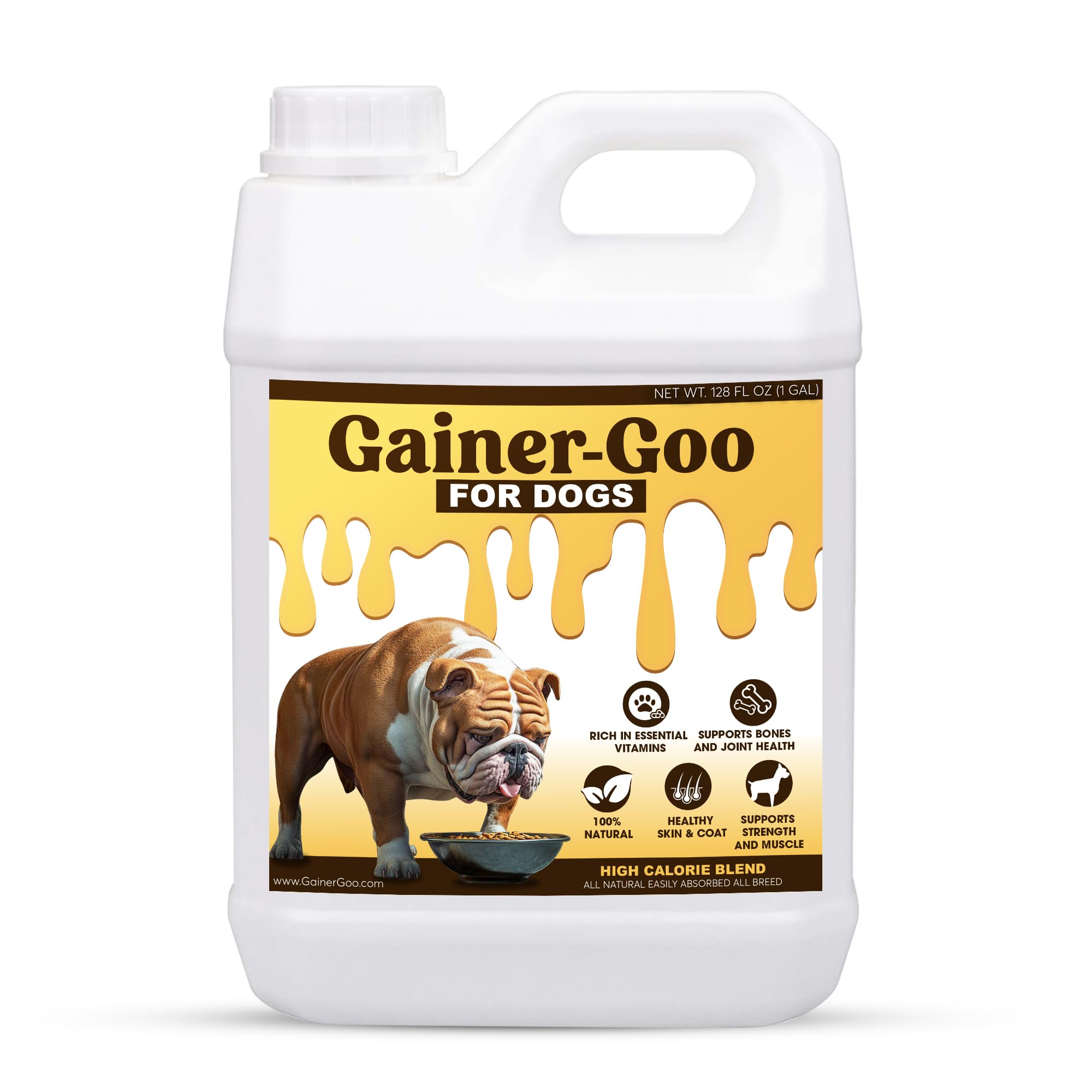 Gainer-GOO (for All Breeds) High Calorie Fat Liquid Gainer (128oz)