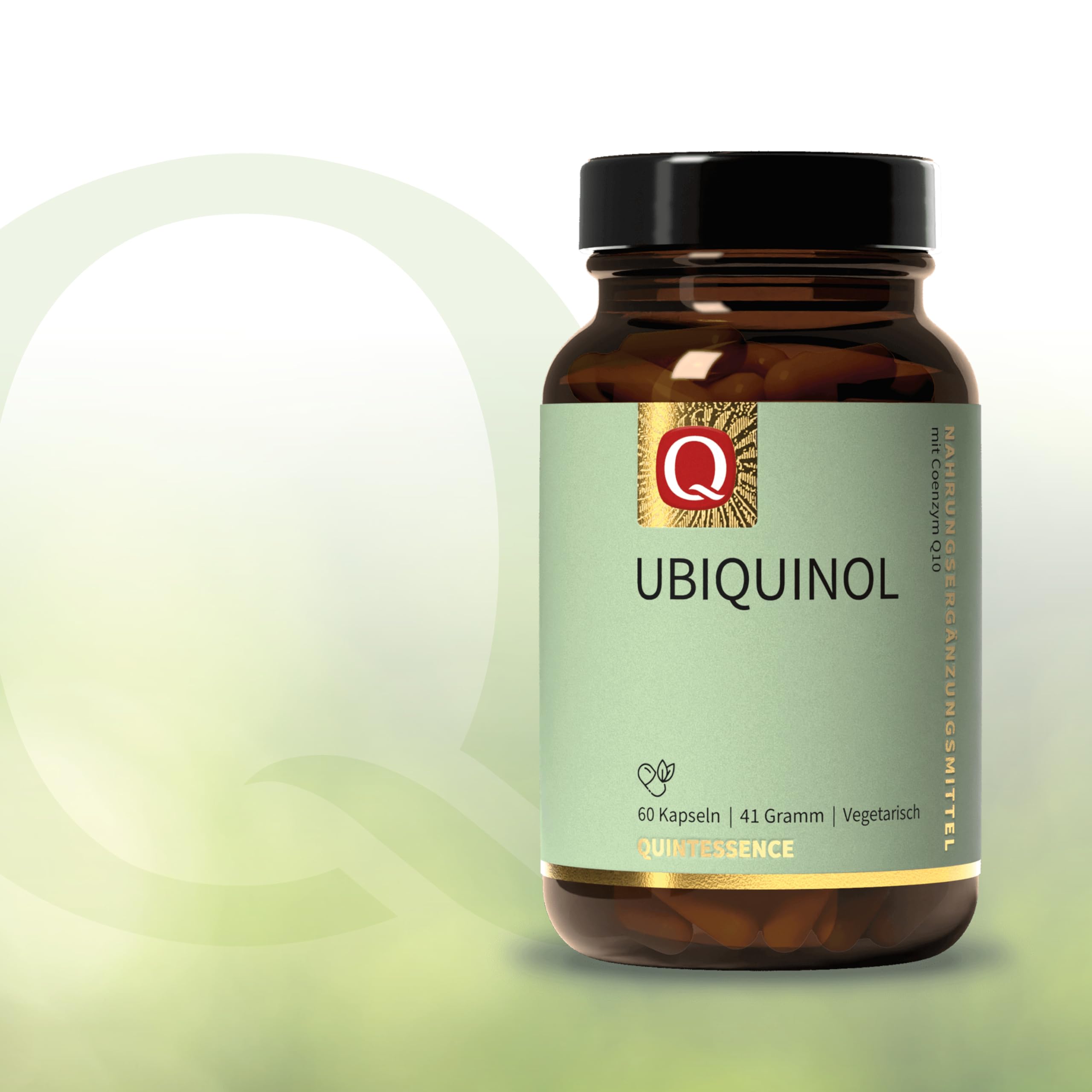 Ubiquinol, 60 Kapseln, 100 mg bioaktives Coenzym Q10, Kaneka, Quintessence