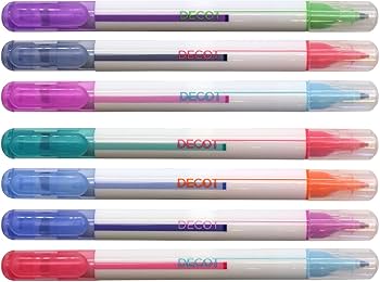 Amazon.co.jp: 重ね書きマーカー デコット3【ピンク×ライトブルー Amazon.co.jp: 重ね書きマーカー デコット3【ピンク×ライトブルー