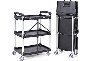 Foldable Wheeled Carts: VEVOR's Heavy-Duty Utility Service Cart