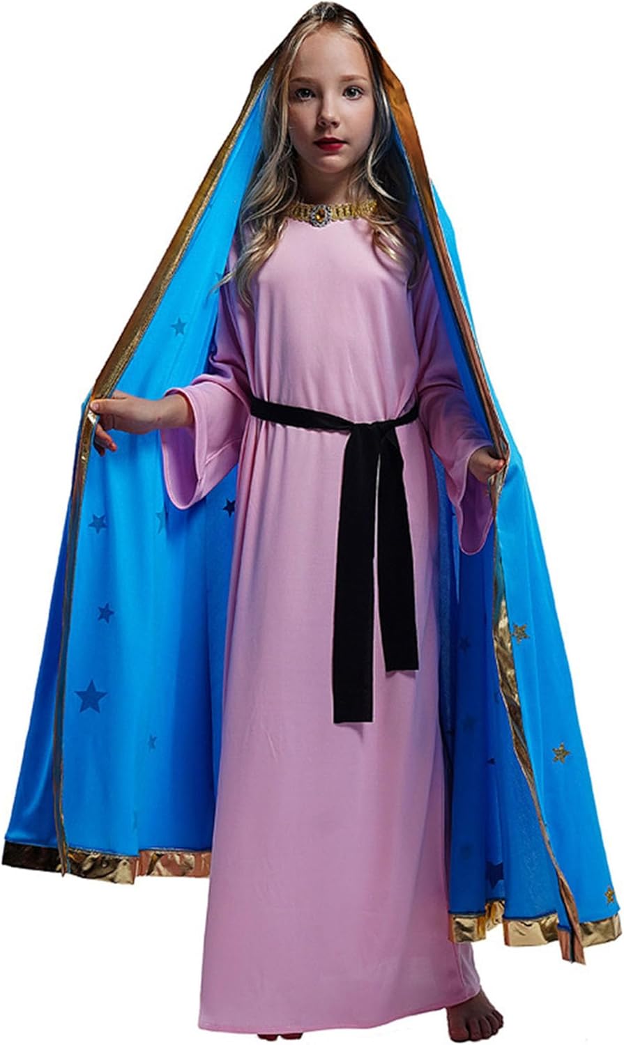 Saint Costume Kids Virgin Mary costume for Girls Saint Costume Girls Halloween Costume - Image 4