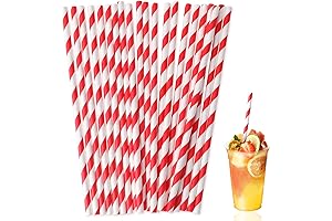 100 Red Straws: The Ultimate Party Accessory