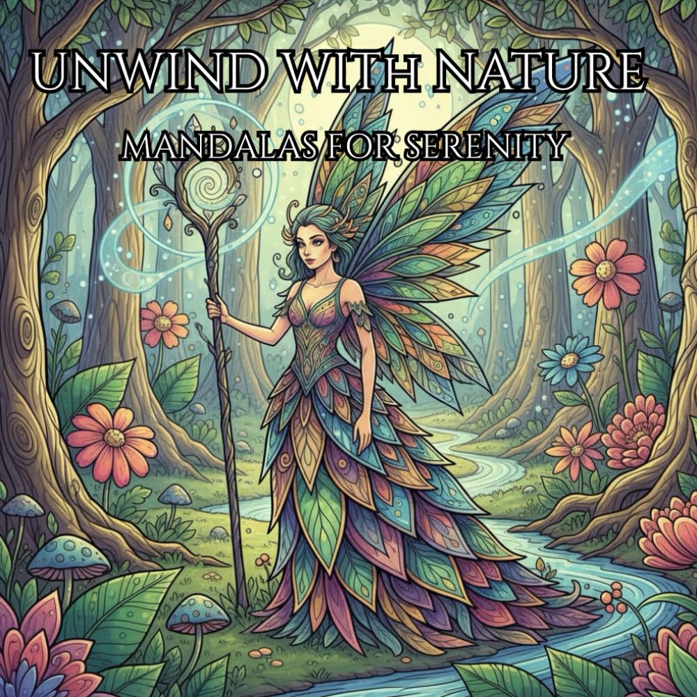 Serene Nature: Adult Coloring Book For Peaceful Thoughts: Nurturing your Inner Peace