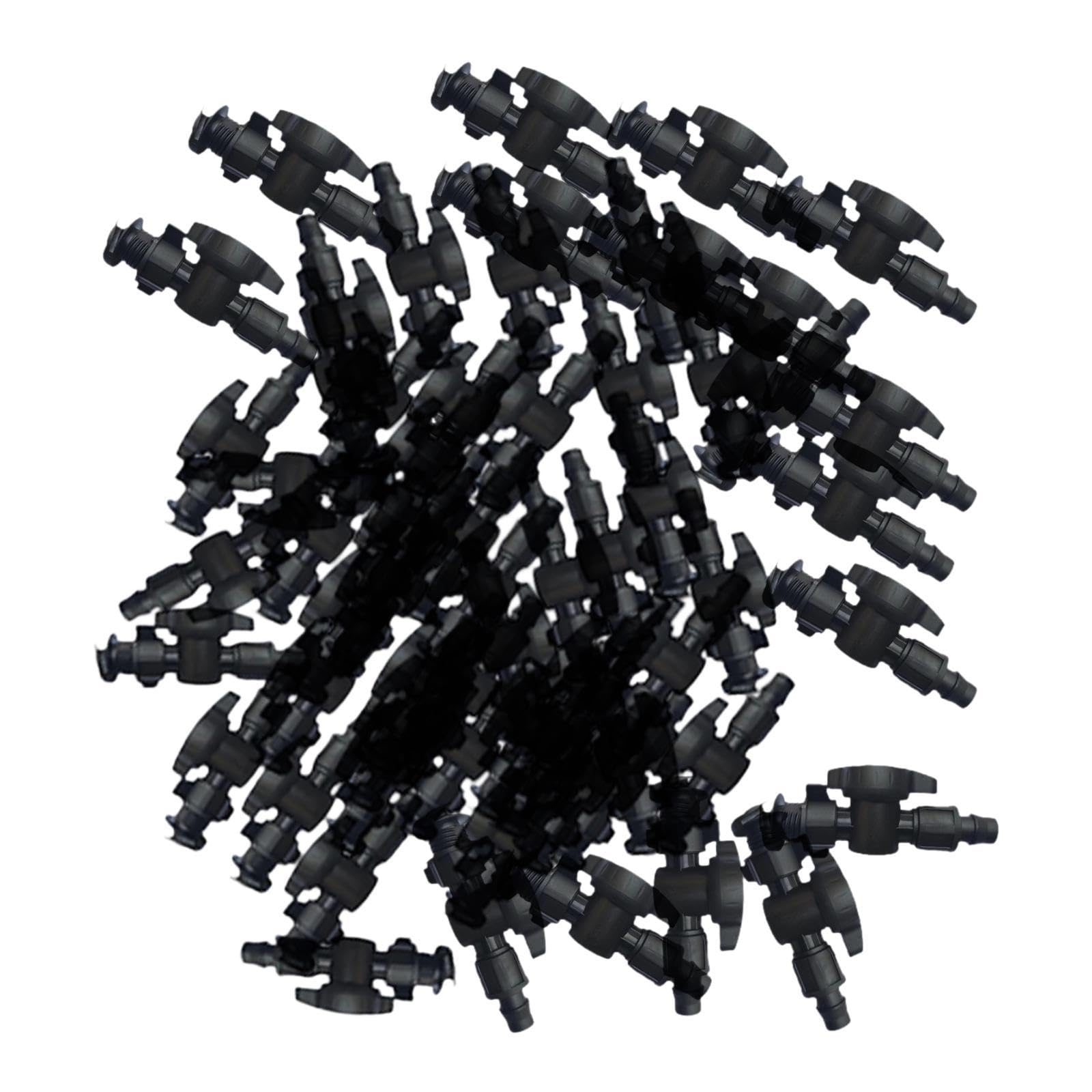 MagiDeal 100 raccordi per Tubi di irrigazione a Goccia, Accessori per irrigazione Automatica, Dadi di bloccaggio Multifunzione, Pezzi di Ricambio