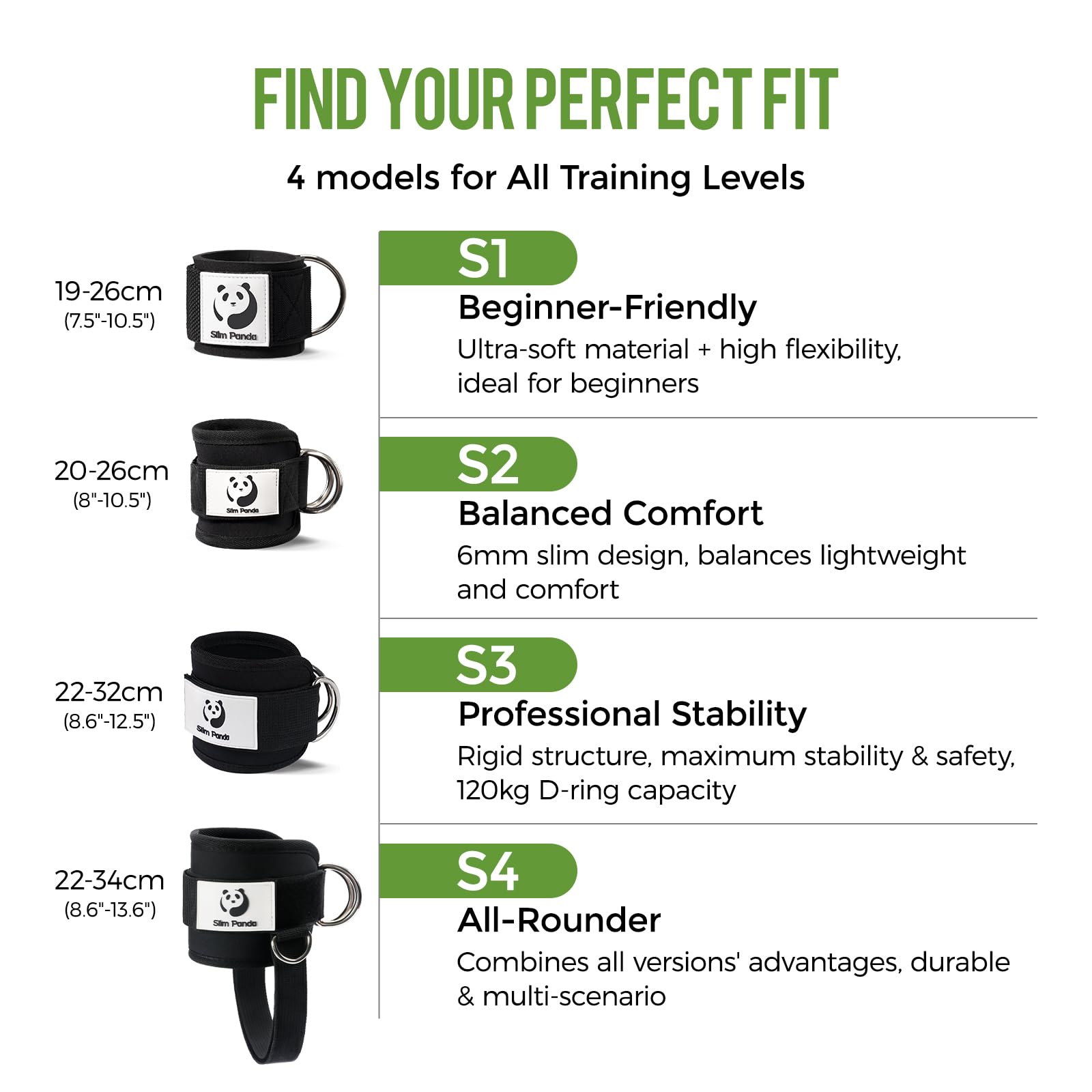 Slim Panda Sangle De Cheville Pour Machine à Poulie, Avec