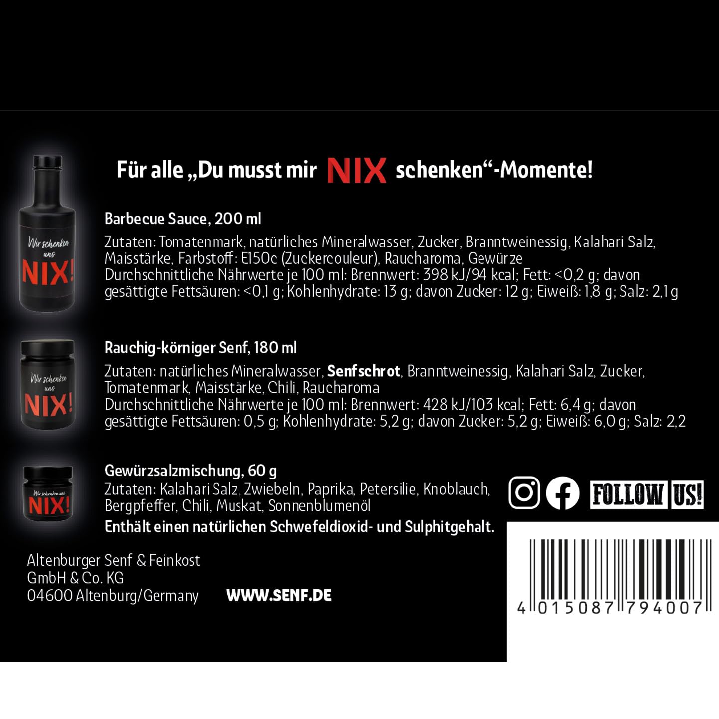 Wir schenken uns NIX - Box