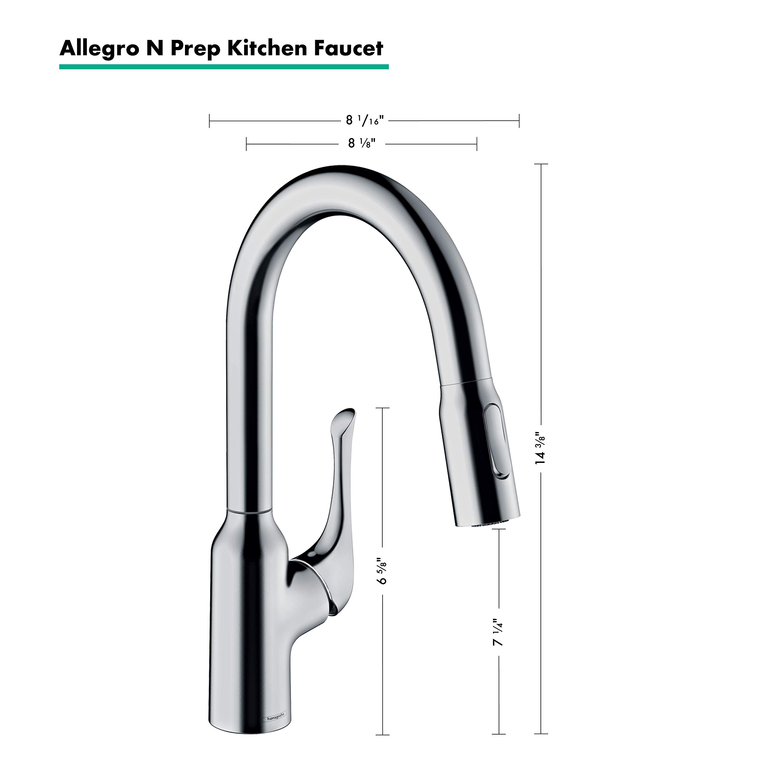 hansgrohe Allegro N Chrome Bar Kitchen Faucet, Kitchen Faucets