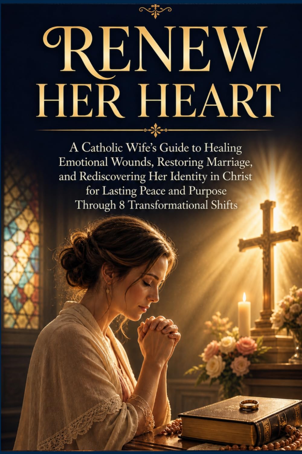 RENEW HER HEART: A Catholic Wife's Guide to Healing Emotional Wounds, Restoring Marriages, and Rediscovering Her Identity in Christ for Lasting Peace and Purpose Through 8 Transformational Shifts