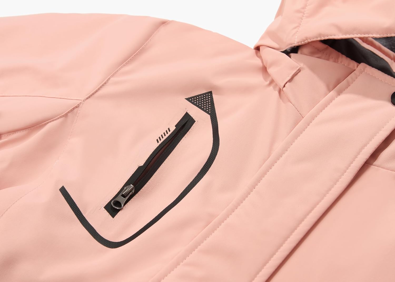 Spmor Girls' Waterproof Ski Jacket Warm Coat Windproof Winter Snowboarding Jacket - Image 5