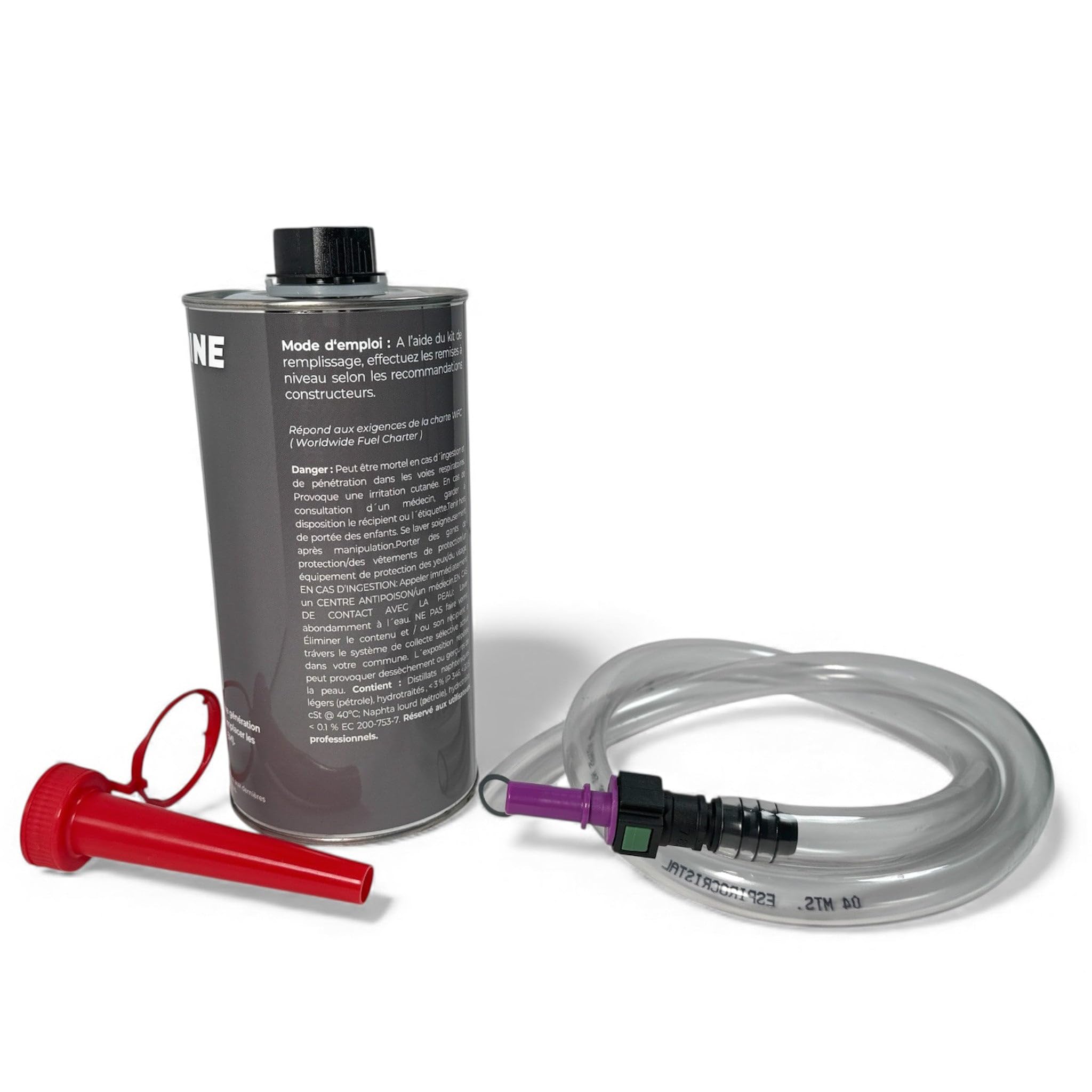 1L Bidon Additif FAP Cérine Extend NOIR avec Tuyau Remplissage compatible pour les Peugeot et Citroen à partir de Mars 2010 OEM 1623961680