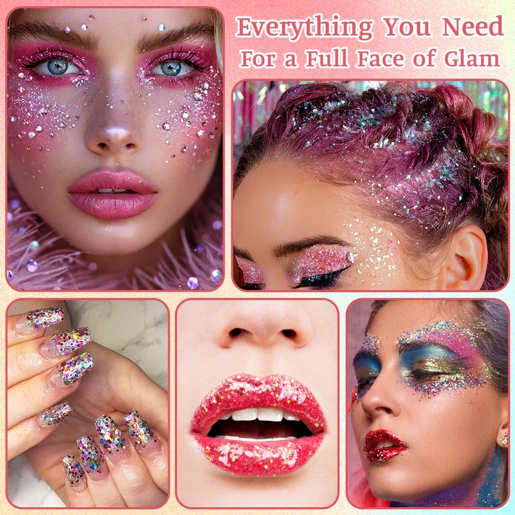 AYBUY 6PCS Body Glitter Gel - Image 3