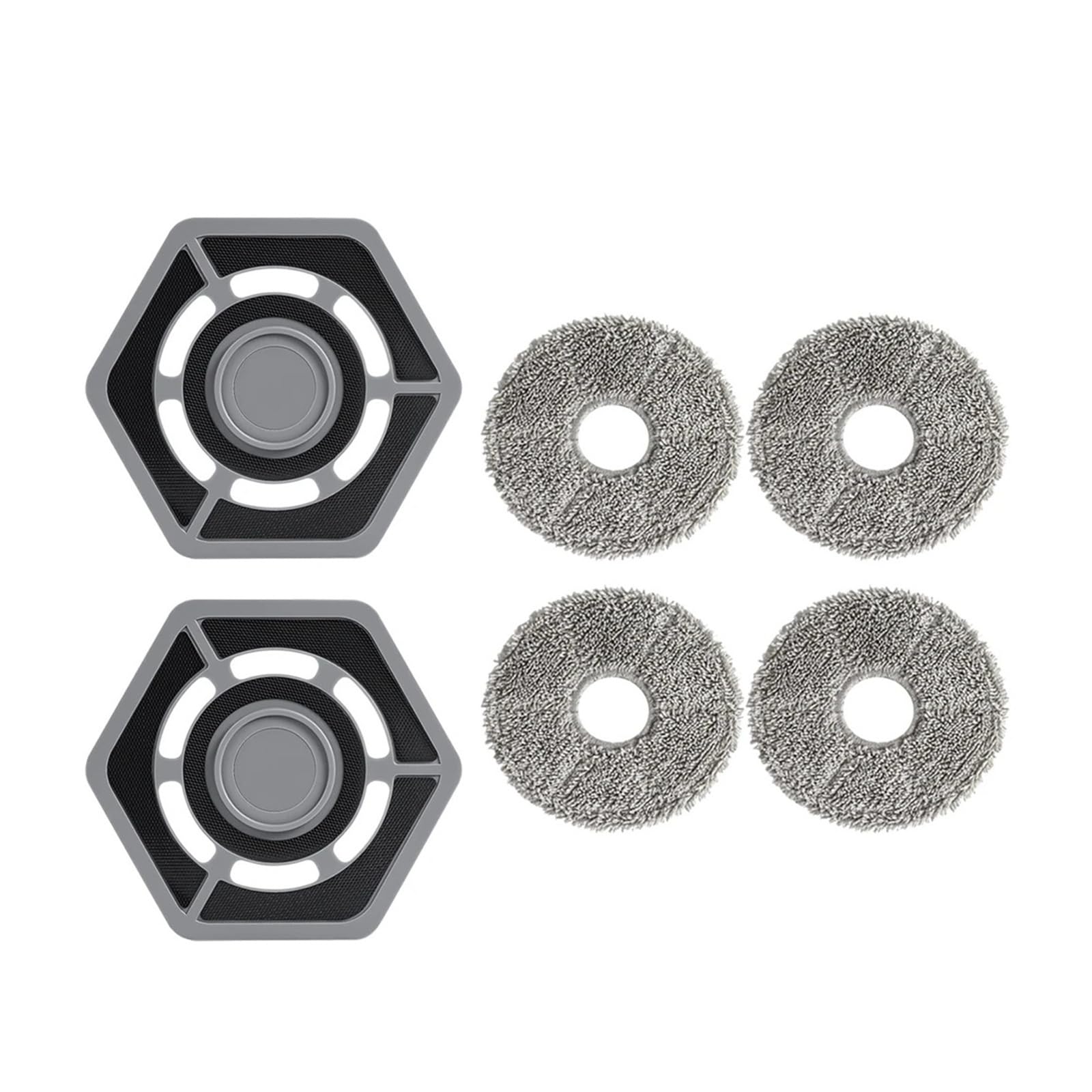HIZON Mop Bracket Holder With Mop Pads Mop Cloth Rag Part ，Compatible For Ecovacs，Compatible For Deebot， N9 N9+ Robot Vacuum Cleaner Replacement Accessories Parts(SET9)
