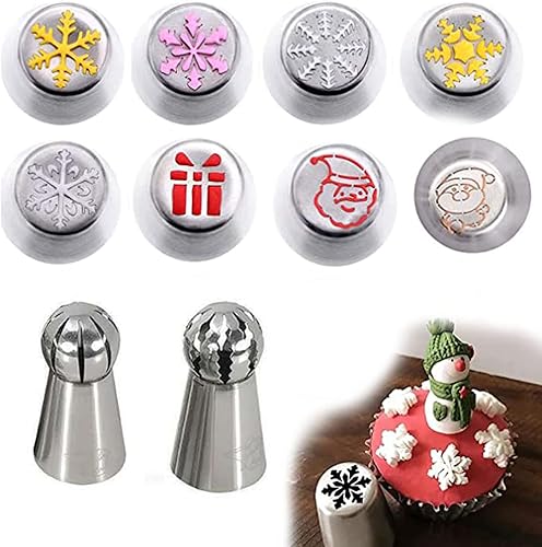 Punta de glaseado de flores de Navidad, boquillas de puntas de glaseado de flores, los más nuevos consejos de glaseado para kit de puntas de
