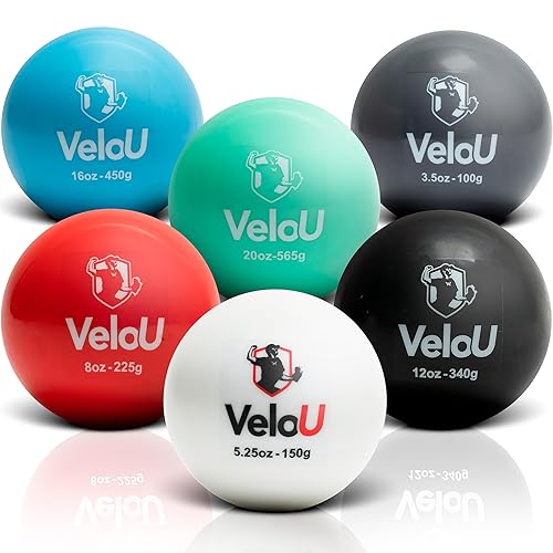 Weighted Baseballs 6 Ball Set: Increase Throwing Velocity & Arm