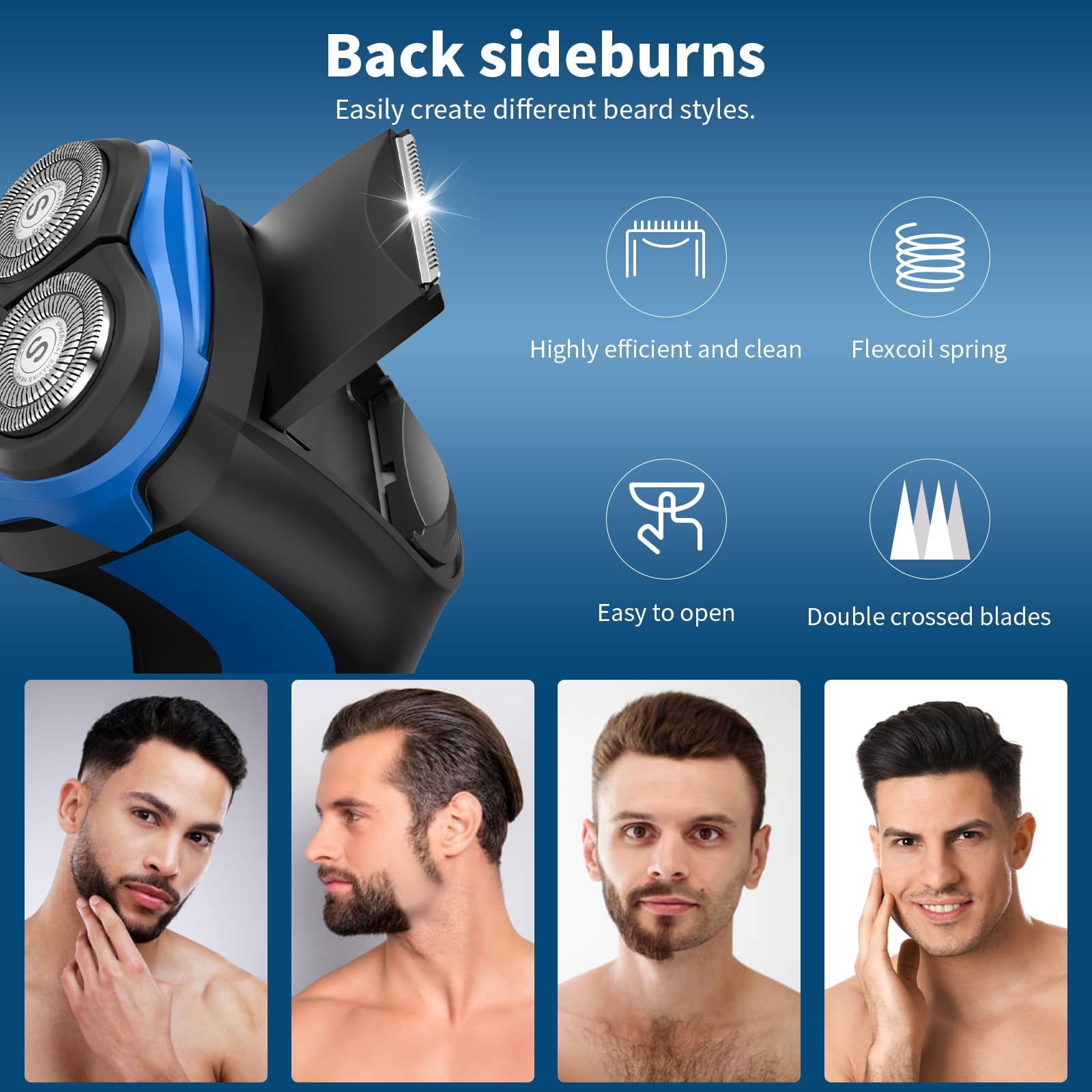 SweetLF - Afeitadora eléctrica para hombre recargable