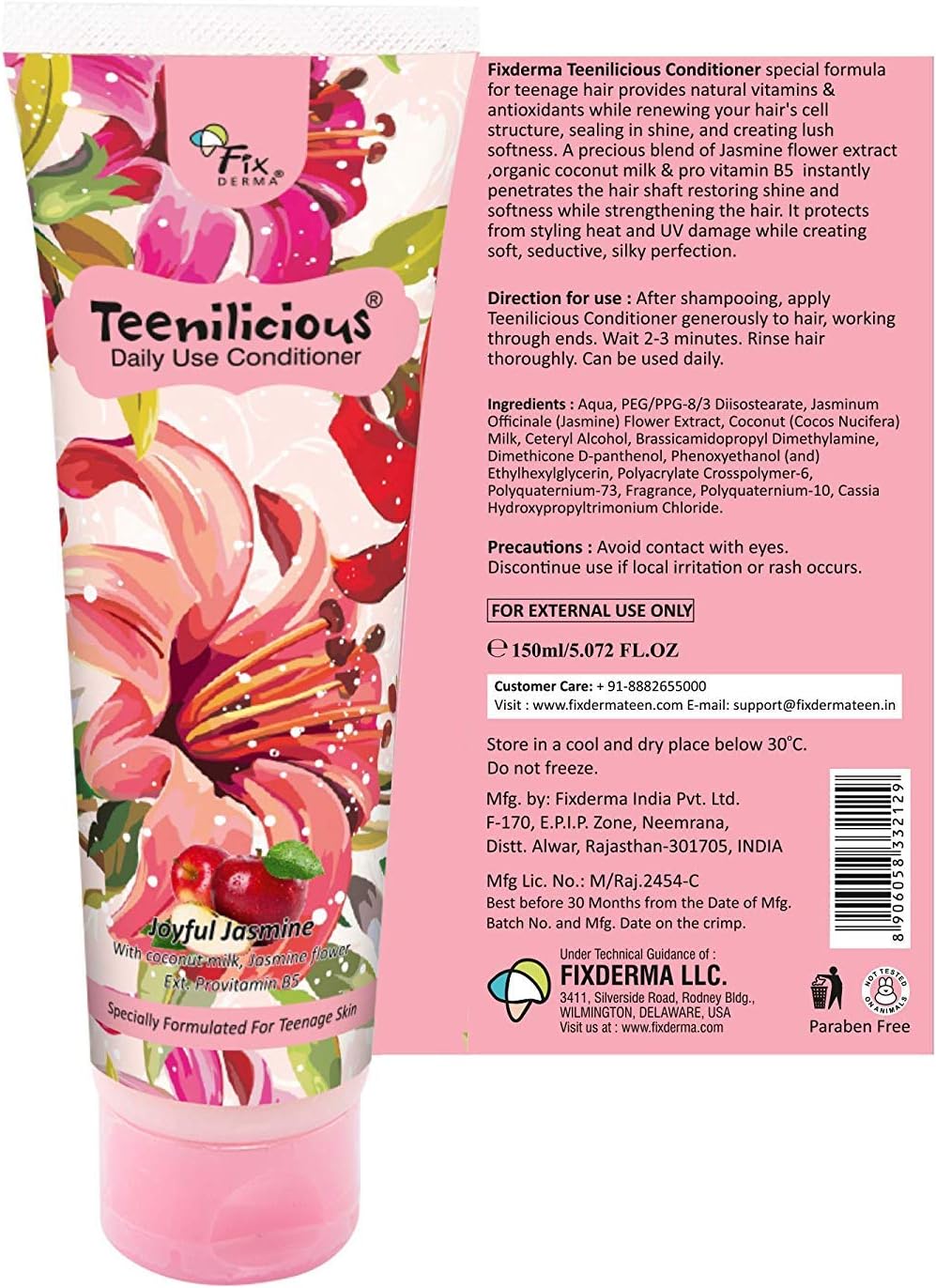 Teenilicious Coconut Jasmine Hair Conditioner For Boys & Girls, 150 ml