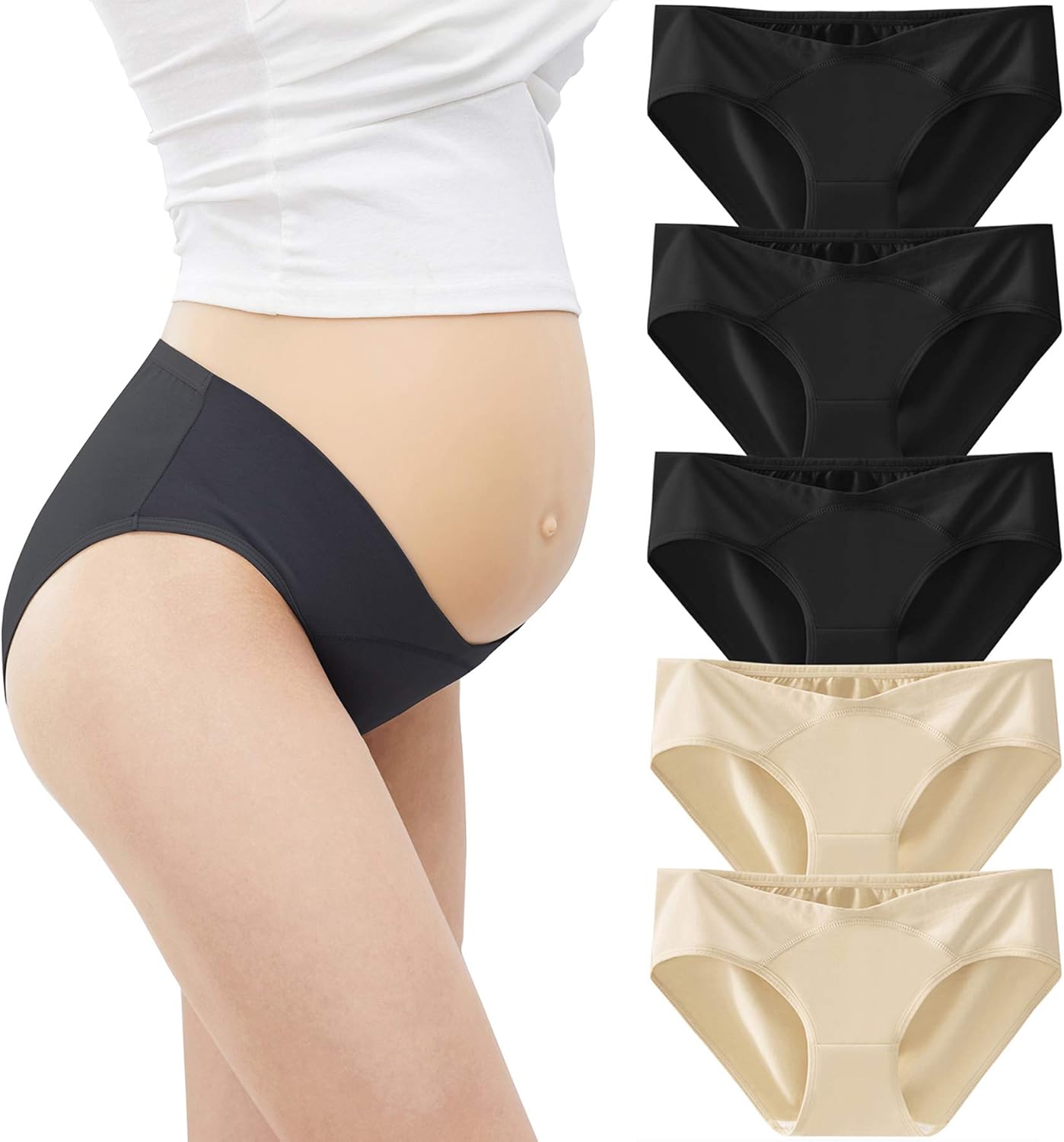 Dec Mocare Maternity Underwear Under Bump Womens Cotton Pregnancy Maternity Panties Multi Pack at  Women’s Clothing store