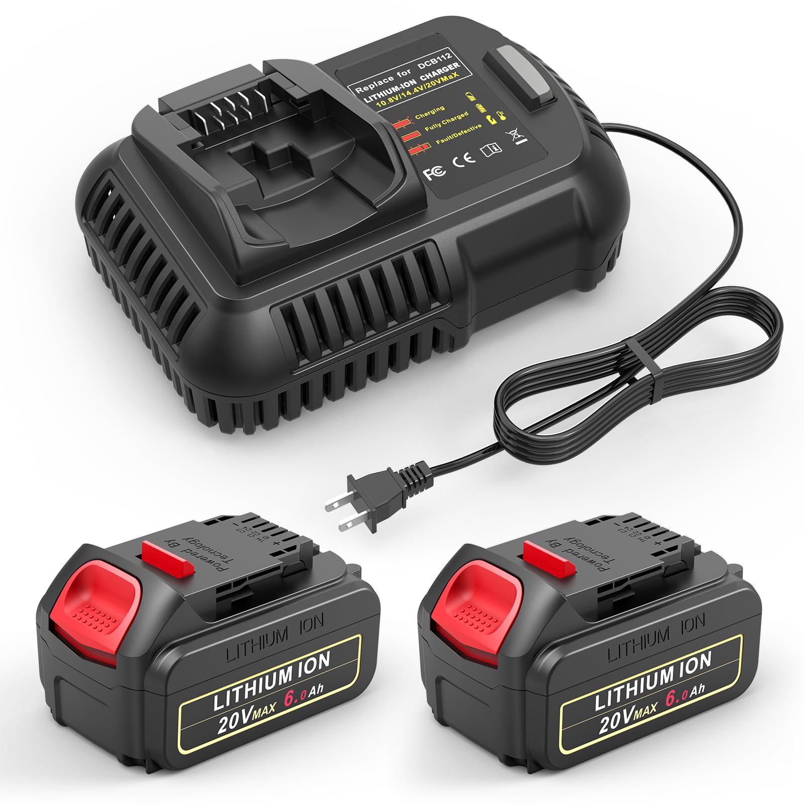 Amazon.com: Djsanu Replacement for DeWalt 20V Max Battery Charger