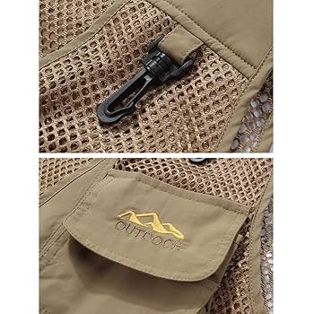 Amazon.co.jp: メンズメッシュ通気性マルチポケットベスト屋外