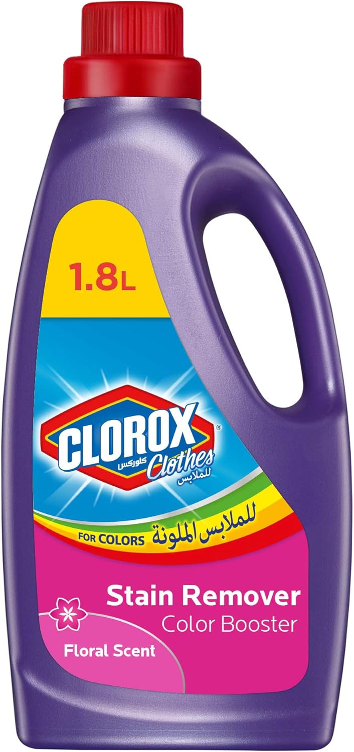 Clorox Clothes Floral Scented Liquid Colored Clothes Color Booster, 100