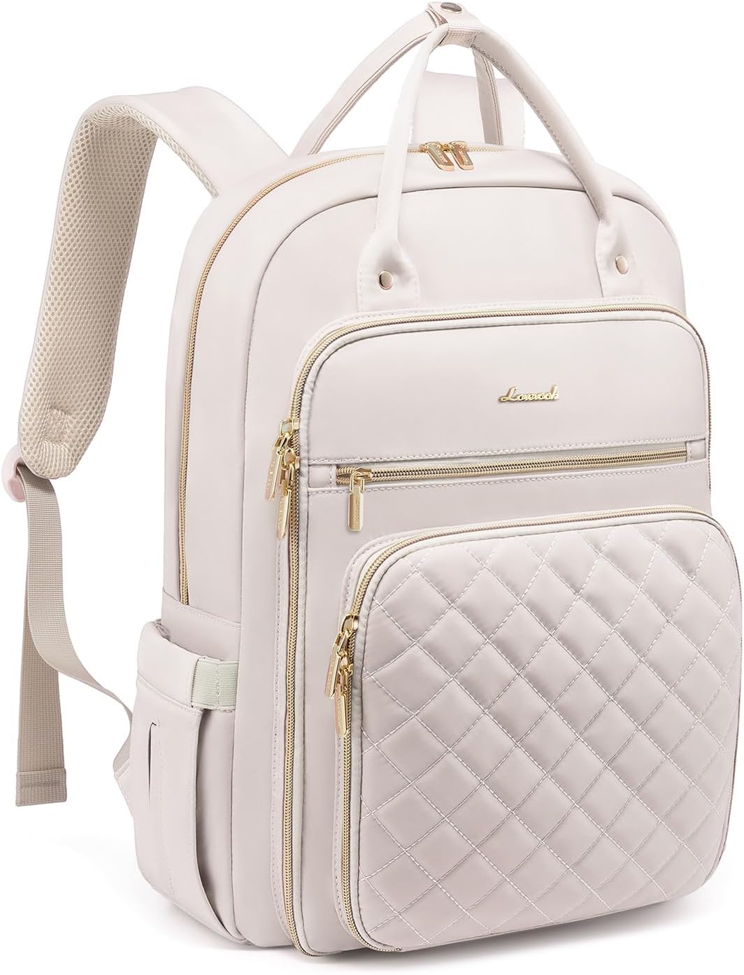 LOVEVOOK Laptop Backpack for Women, 15.6 Inch Computer Backpack for Teacher Nurse with 3-Proof Fabric, Lightweight Travel Work Backpack with USB Charging Port