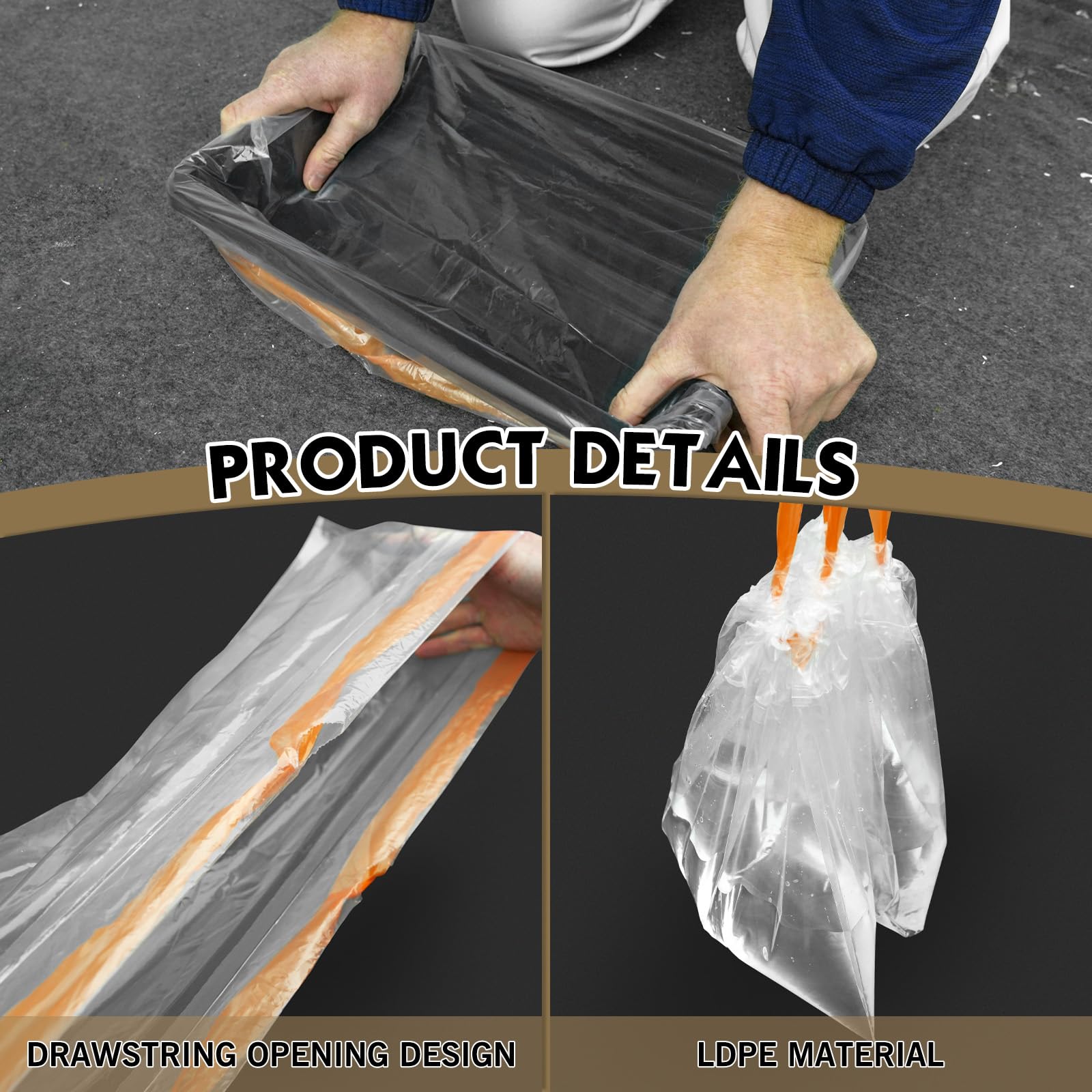 ROLLINGDOG Bac à peinture de 30,5 cm et 10 revêtements de bac à peinture – Parfait pour peindre sans désordre, nettoyage facile et utilisation durable