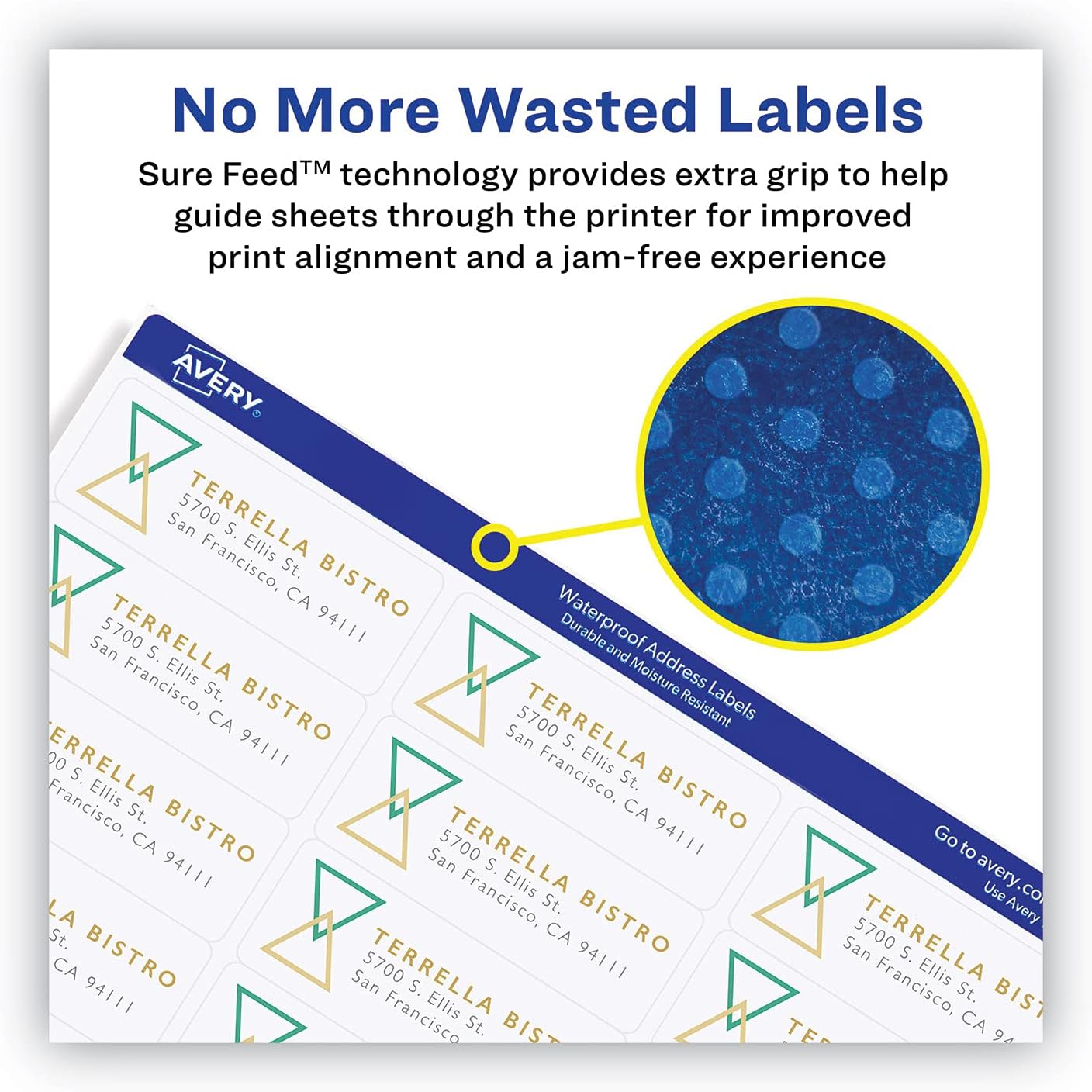 Avery 5520 Wthrproof Mailing Labels, Address,1-Inch x2-5/8-Inch, 1500/PK, WE