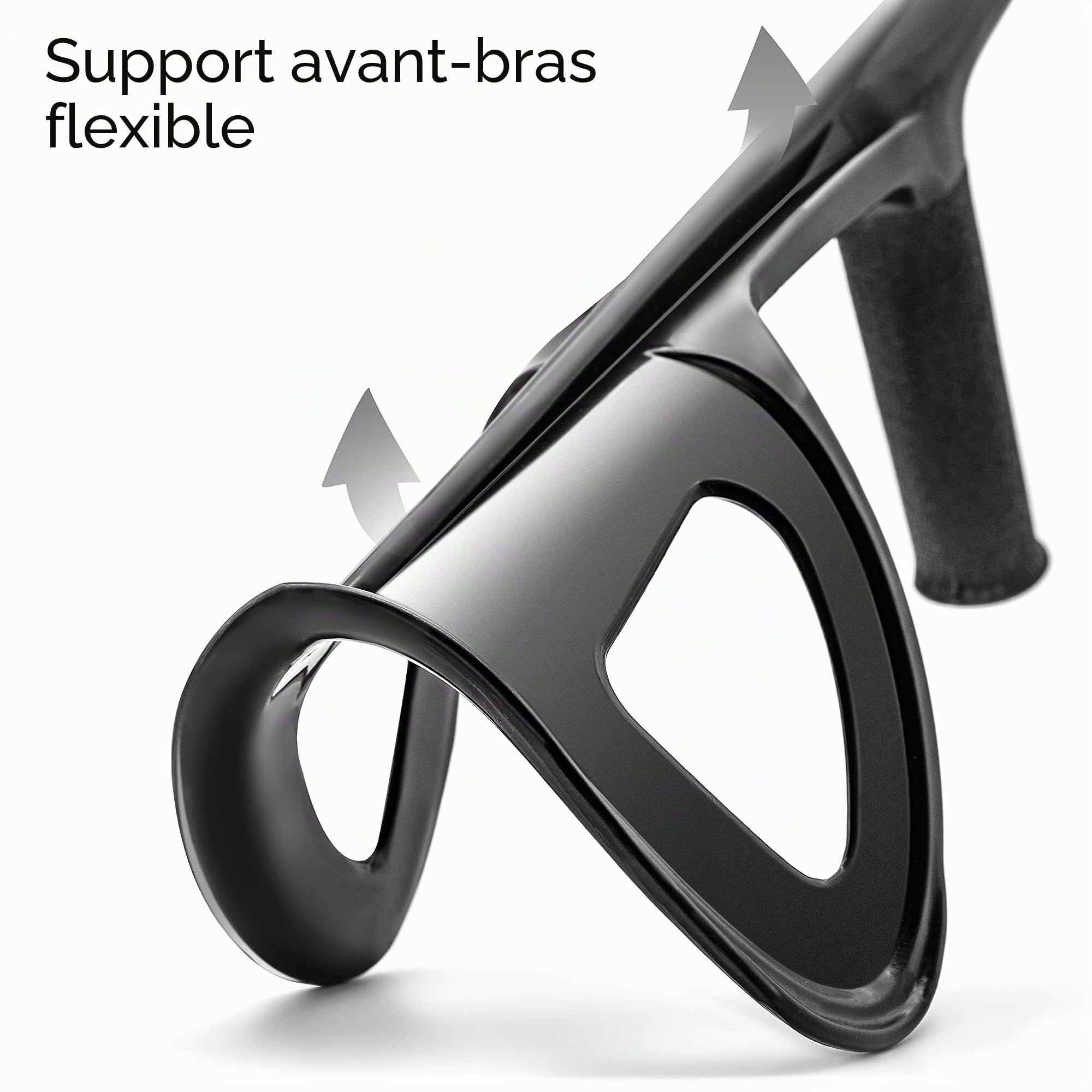 AIESI® Bequilles Medicales adultes orthopédique réglable unique couleur noire légers en aluminium anodisé (Paquet de 2 pièces), Garantie 24 mois