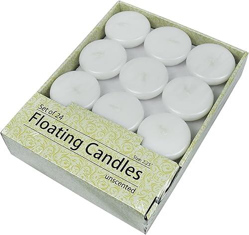 Miniatura 7 de Velas plegables de 24 piezas, 2.25 pulgadas, blanco perla