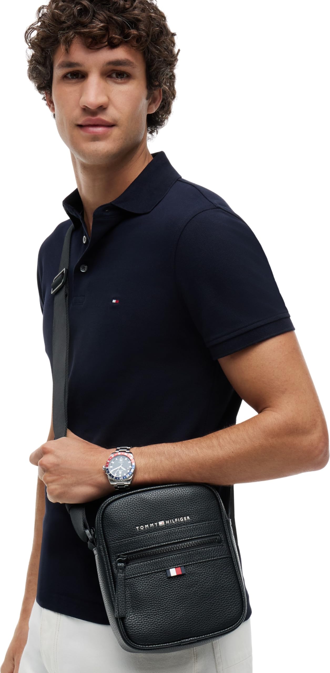 Tommy Hilfiger Bolso bandolera Hombre Essential PU Mini Reporter pequeño
