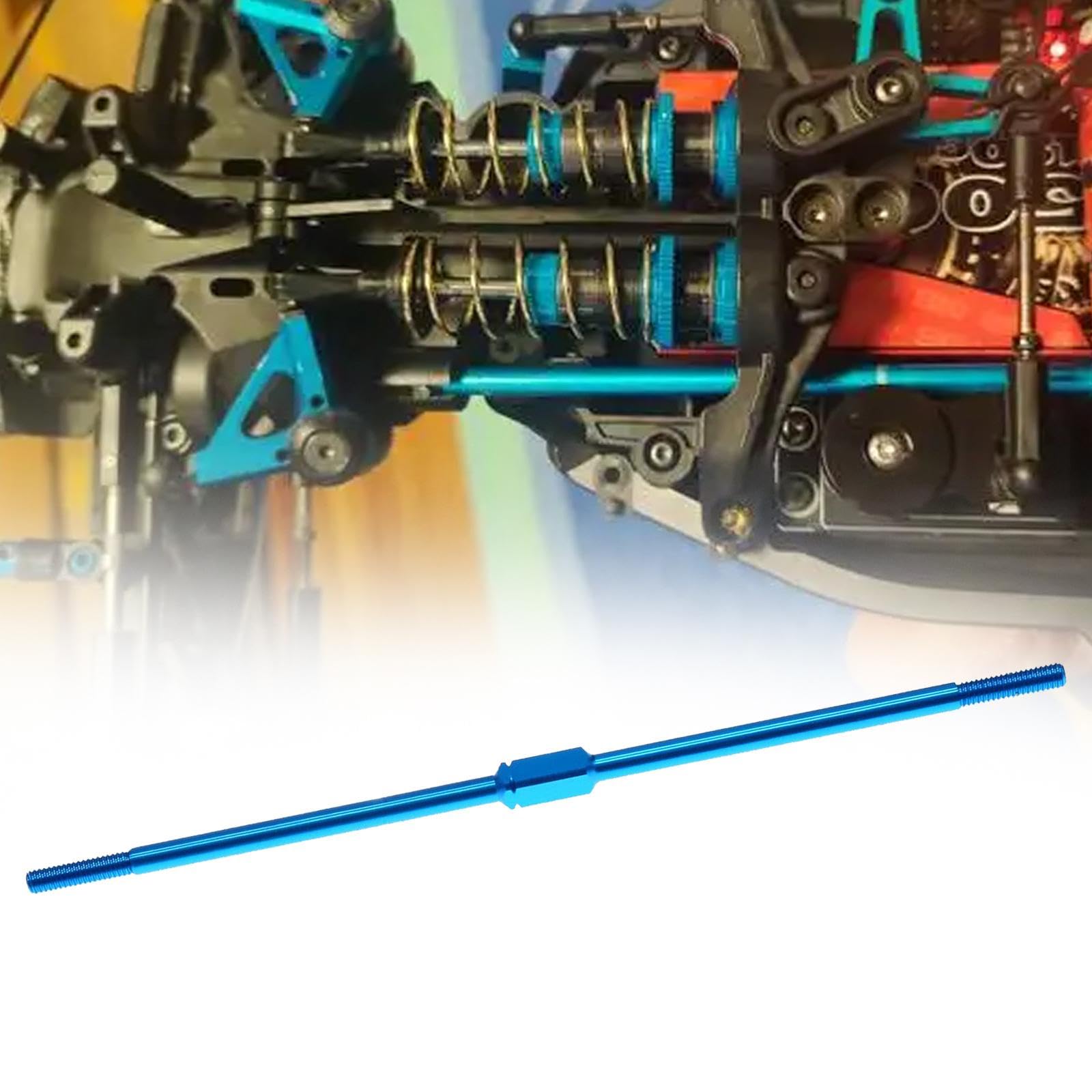 kowaku Aluminum Alloy Turnbuckle Shaft RC Car Accessories RC Vehicle Part Steering Push Rod for Remote Control Car Part Modification