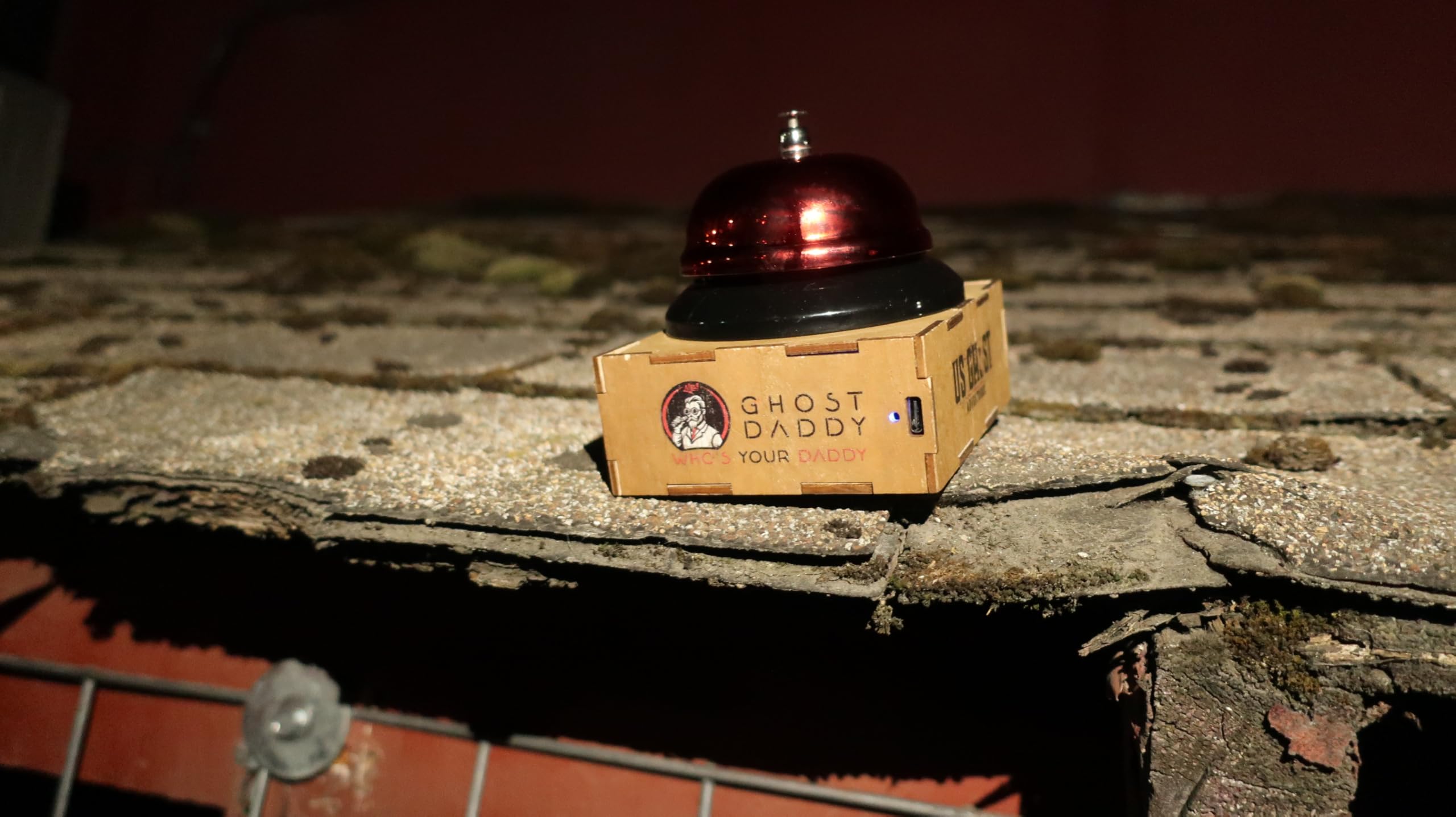 Ghost Adventures Brickhouse Inn Call Bell – EMF Detector Sensor for Paranormal Investigations – Haunted Replica Spirit Detector – Gothic Home Decor – Halloween Ghost Hunting Tool