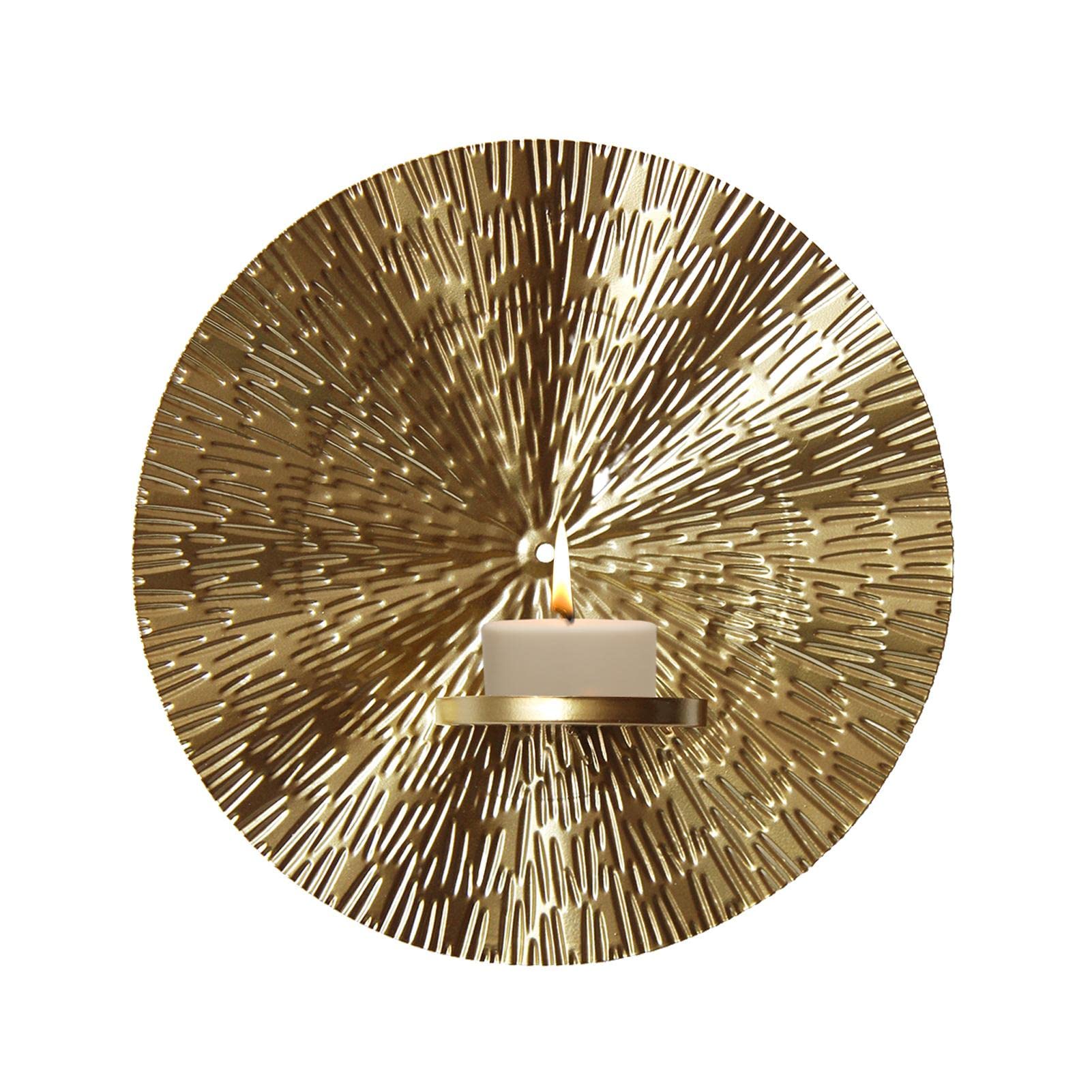 Iron Wall Candle Sconces - Wall Mounted Candle Holder Wall Sconce - Wall Candle Sconce Holder, Flower Wall Candle Sconces, Wall Sconce Candle Holder Home Decor for Living Room, Bathroom, Shenyang