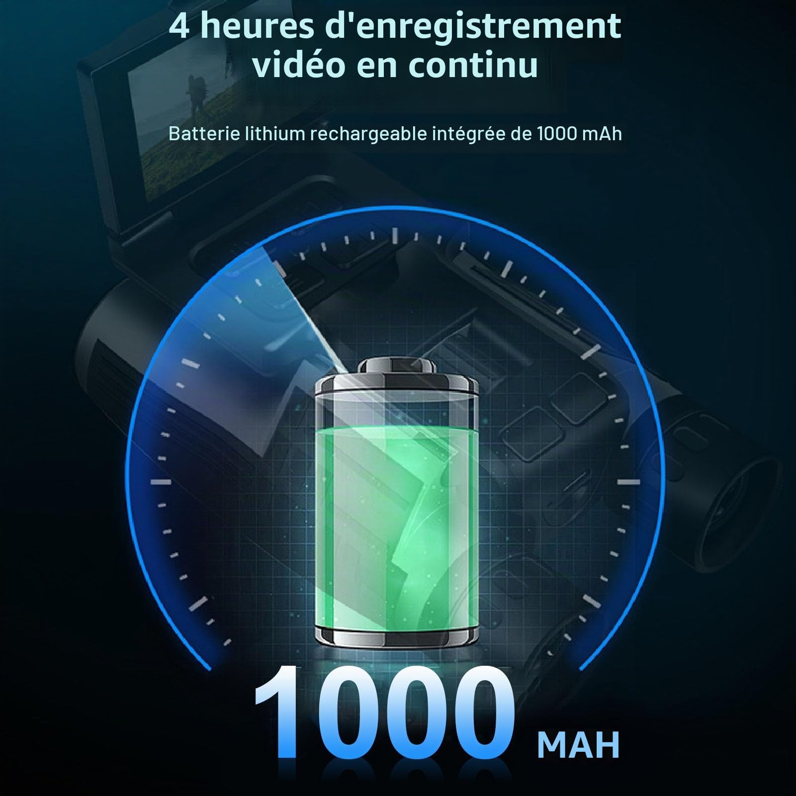 Jumelles numériques avec appareil photo 48 MP Vidéos 2,5 K, jumelles 12 x 32, jumelles pour adultes haute puissance, écran couleur 2,4, zoom optique 12x, zoom numérique 8x, idéal pour les concerts