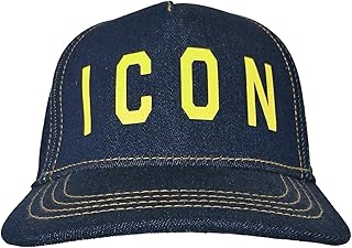 DSQUARED2 Cappello Berretto Baseball Ragazzo Uomo Icon DQ01 Blu Jeans