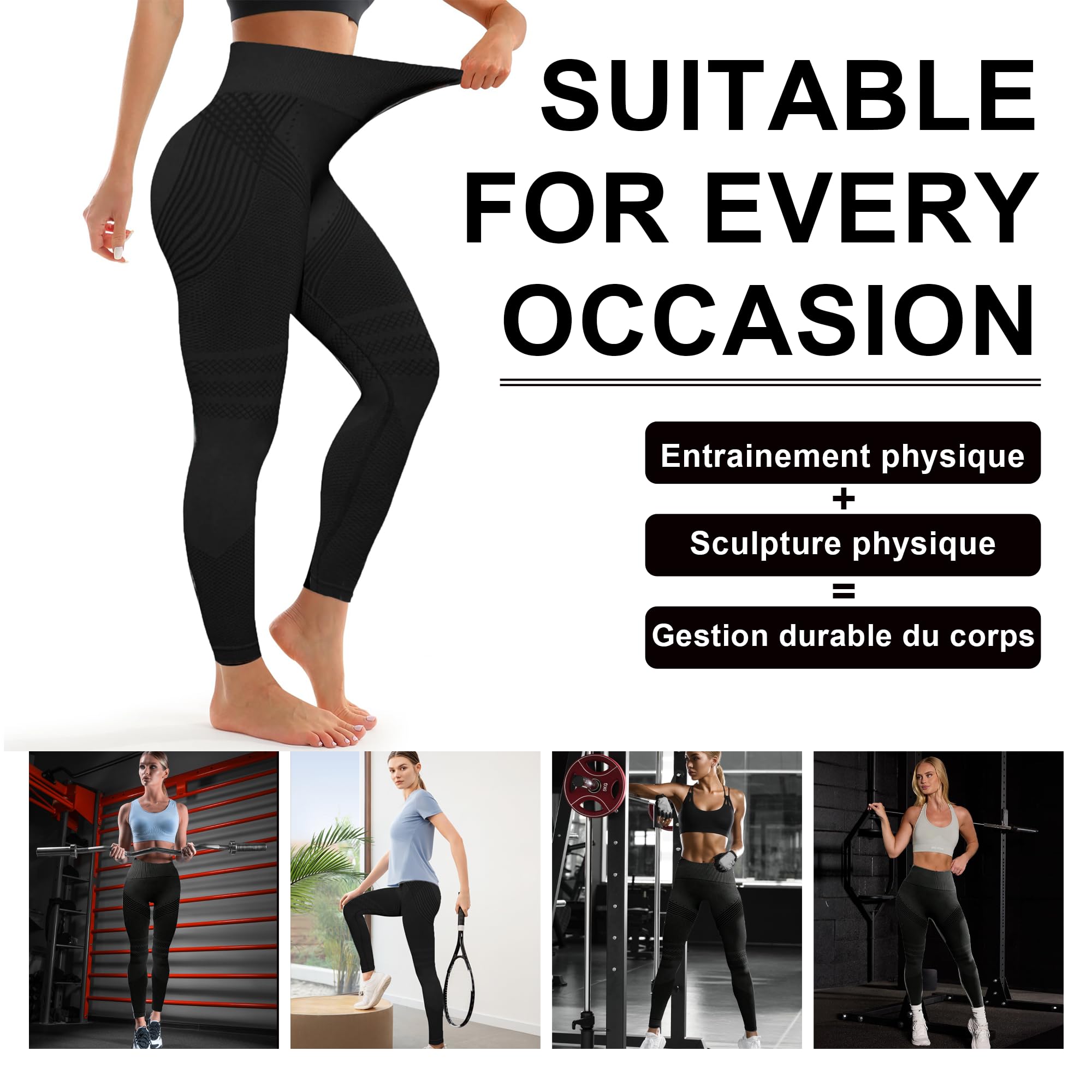 Legginsy antycellulitowe, sportowe legginsy push-up dla kobiet, nieprzezroczyste, kompresyjne, sportowe spodnie z wysokim stanem, joga, pilates