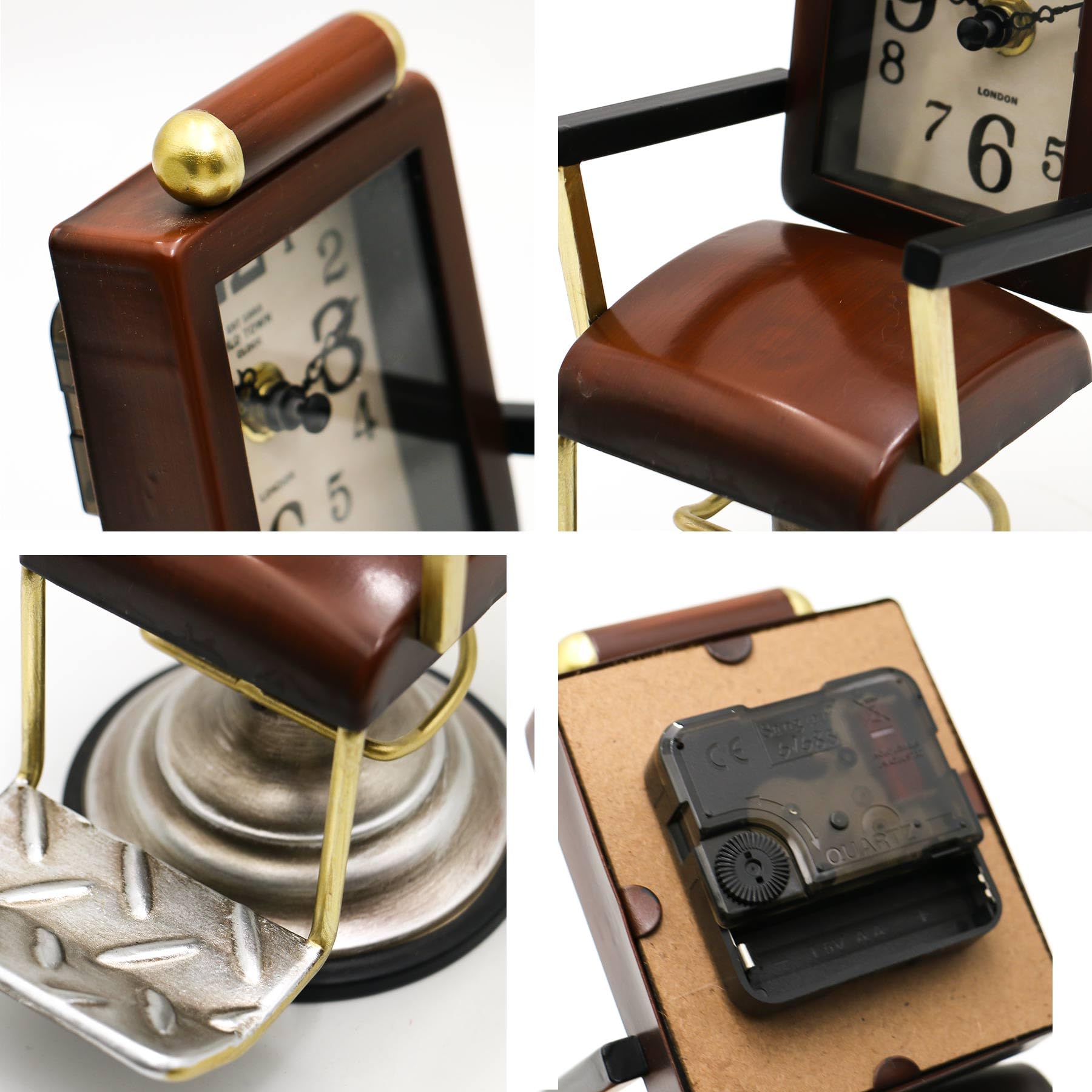 YOUKI Orologio da tavolo decorativo da barbiere, regalo per parrucchieri