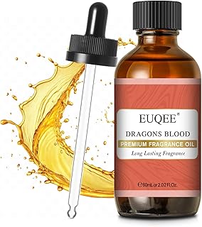 EUQEE Dragons Blood Fragrance Oils, 60ml Scent Essential Oils with Glass Dropper for Diffusers, Soap Making, DIY Bath Bombs - 2.02Fl oz