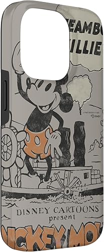 Miniatura 42 de Funda para iPhone 11 Pro Max Disney 100 Mickey Mouse Steamboat Willie Sound Cartoon D100