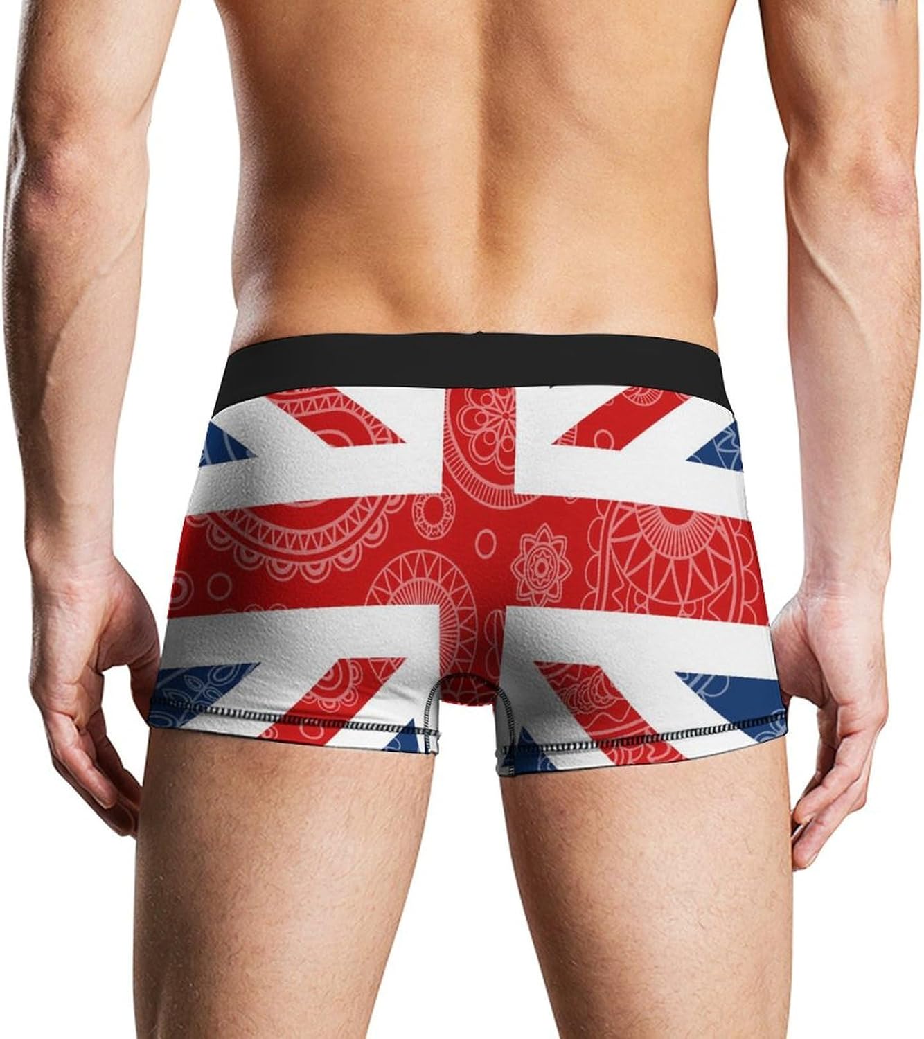 British Flag Paisley Pattern Novelty Men's Trunks Soft Breathable Underwear Patterned Stretch Briefs