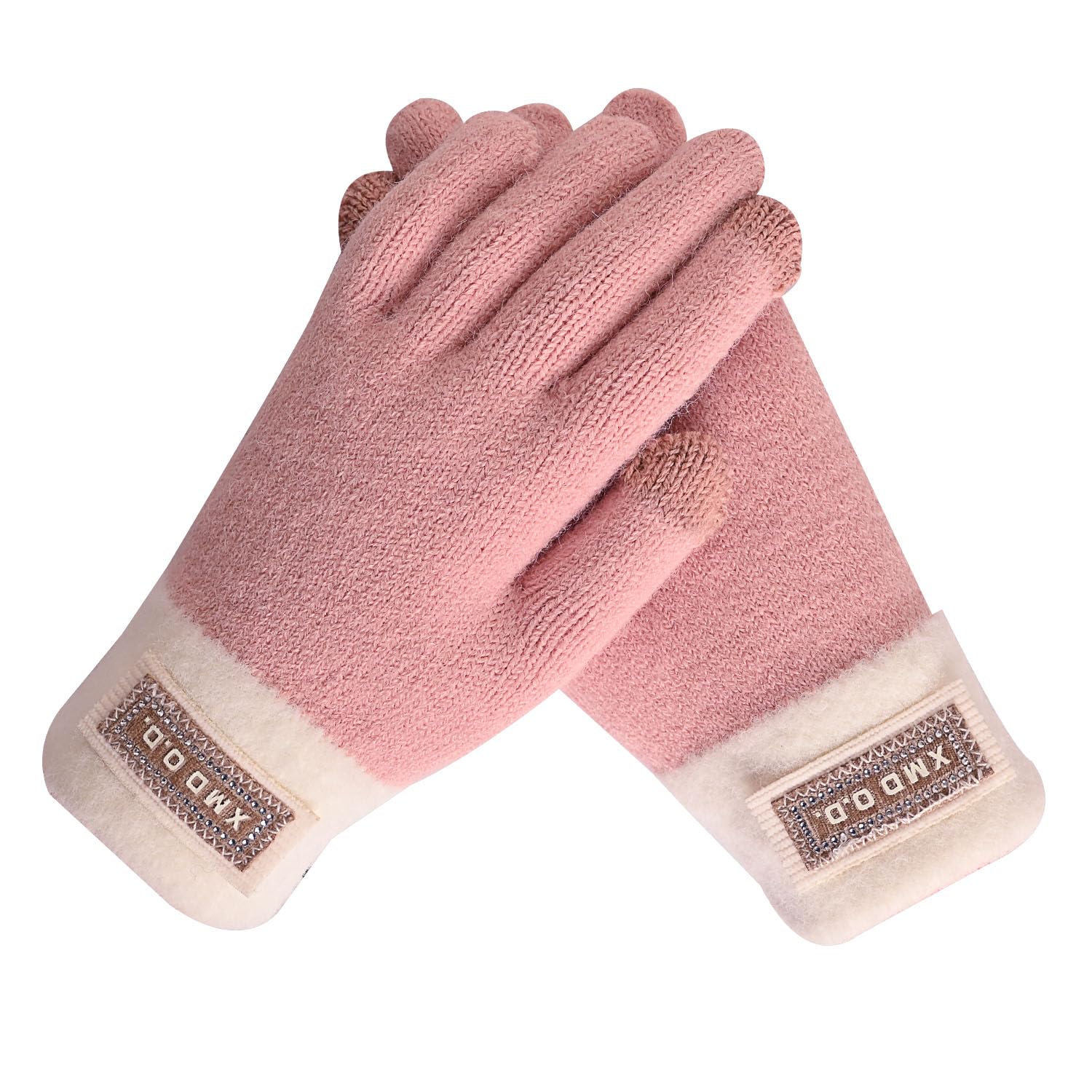 Women's Touchscreen Winter Woollen Gloves For Cold Weather (SGD-1651-1656)-image-29