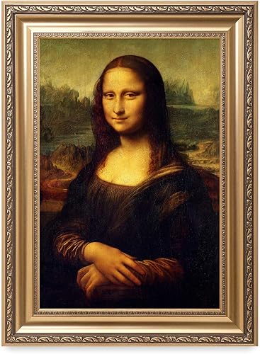 Miniatura 1 de DECORARTS - Mona Lisa de Leonardo DaVinci. Reproducciones de arte clásicas del mundo. Impresión giclée con marco de arte a juego, 30 x 20 pulgadas,